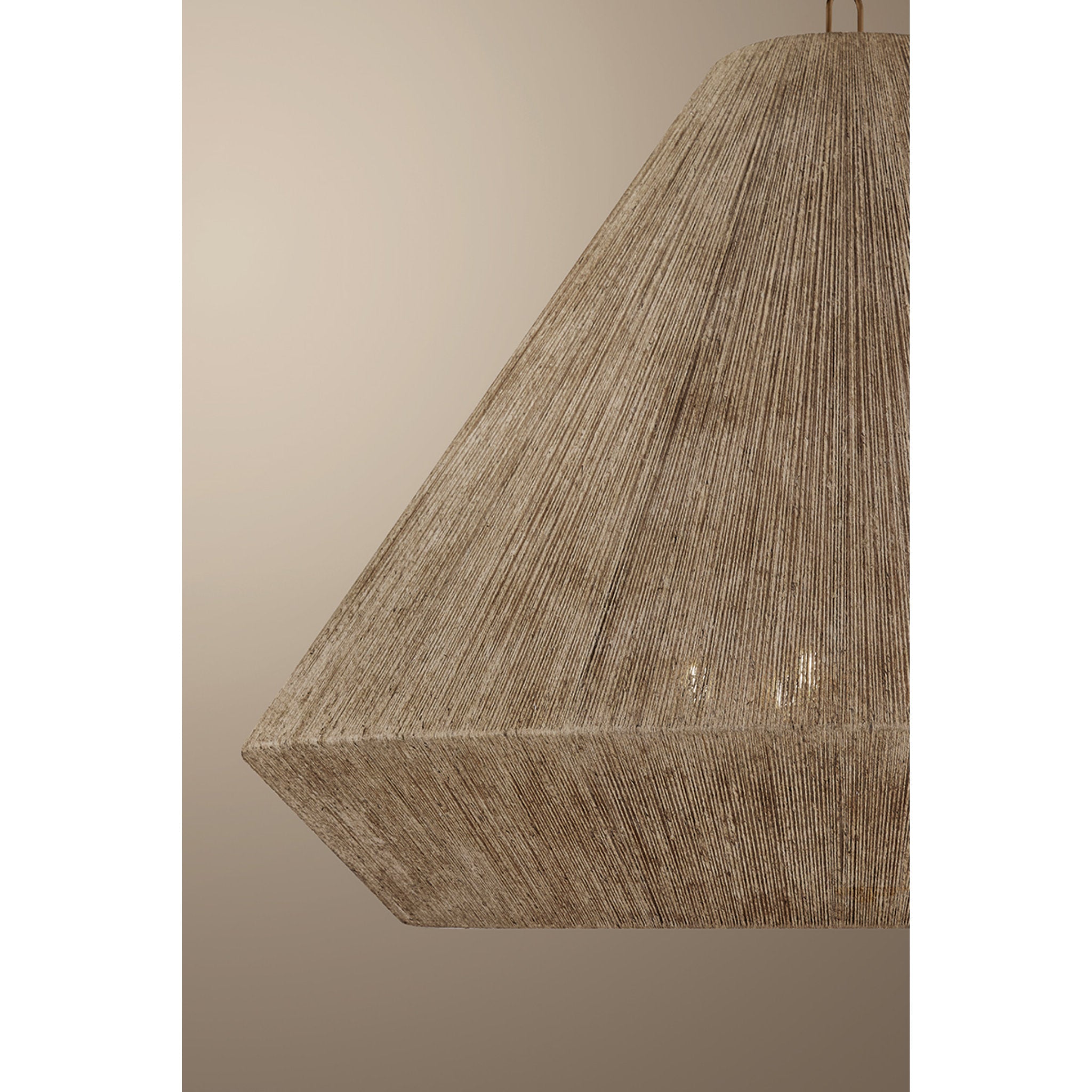 Keats 5-Light Pendant in Patina Brass 40W x 31.5H