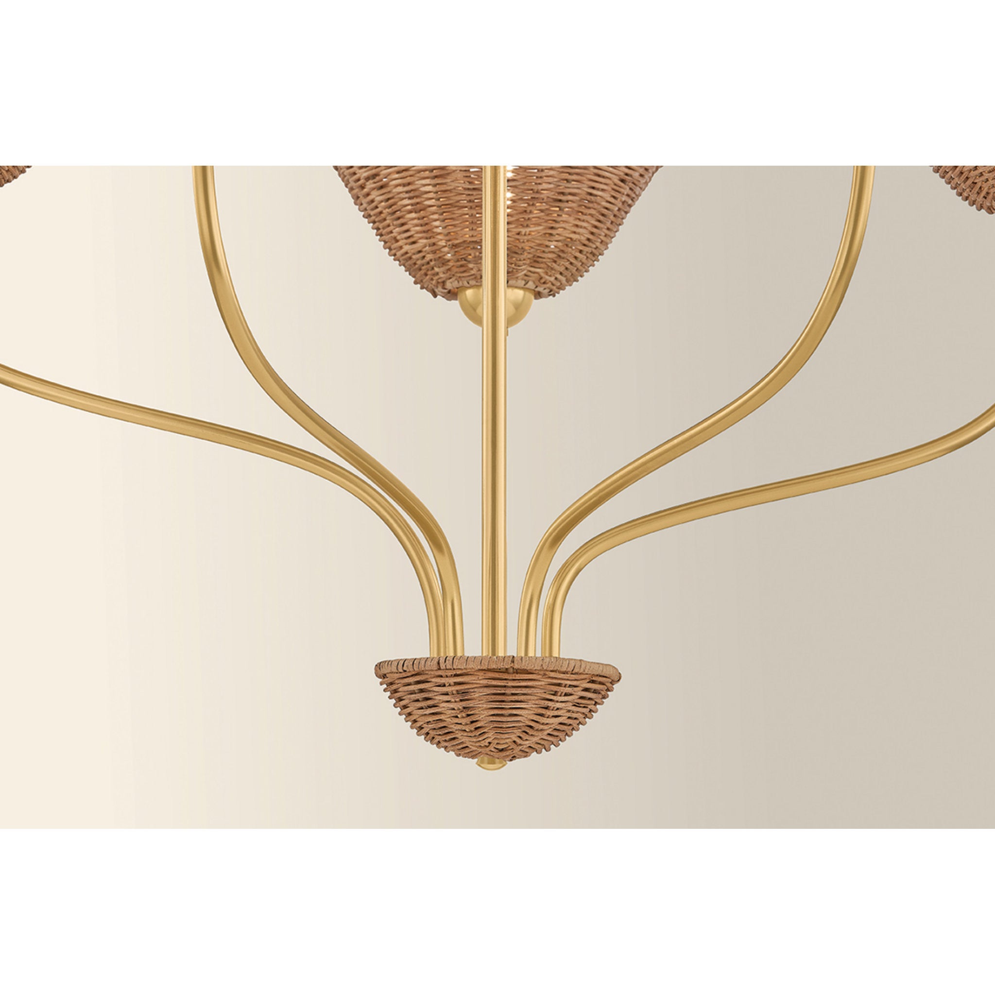 Kehlani 5-Light Chandelier in Aged Brass 32.5W x 19.75H