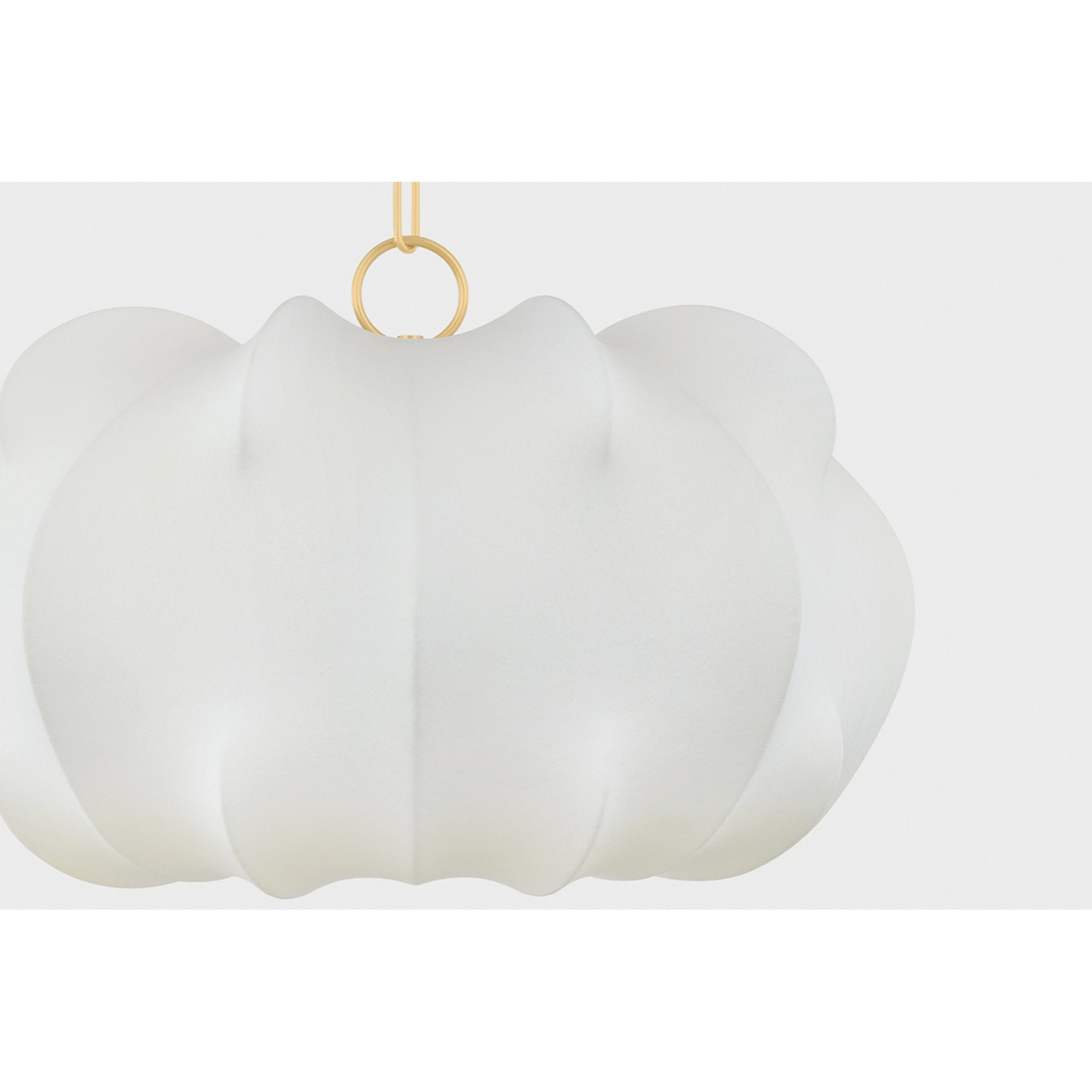 Keilah 1-Light Pendant in Aged Brass 23.5W x 15.25H