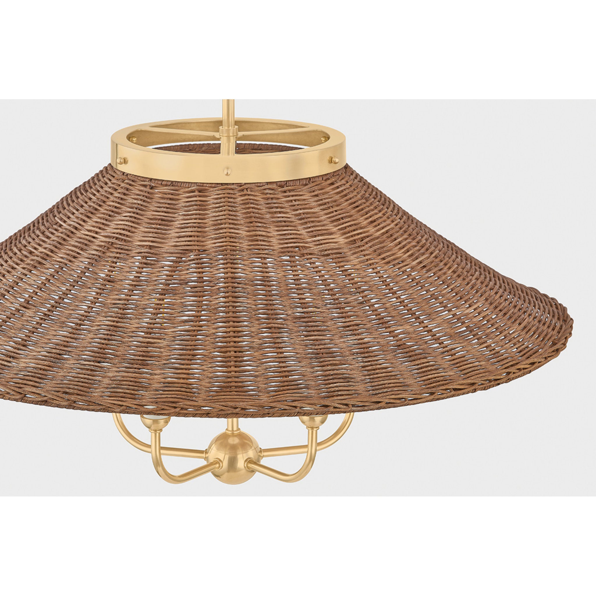 Kensington 5-Light Chandelier in Aged Brass by Mark D. Sikes 27.5W x 20.25H