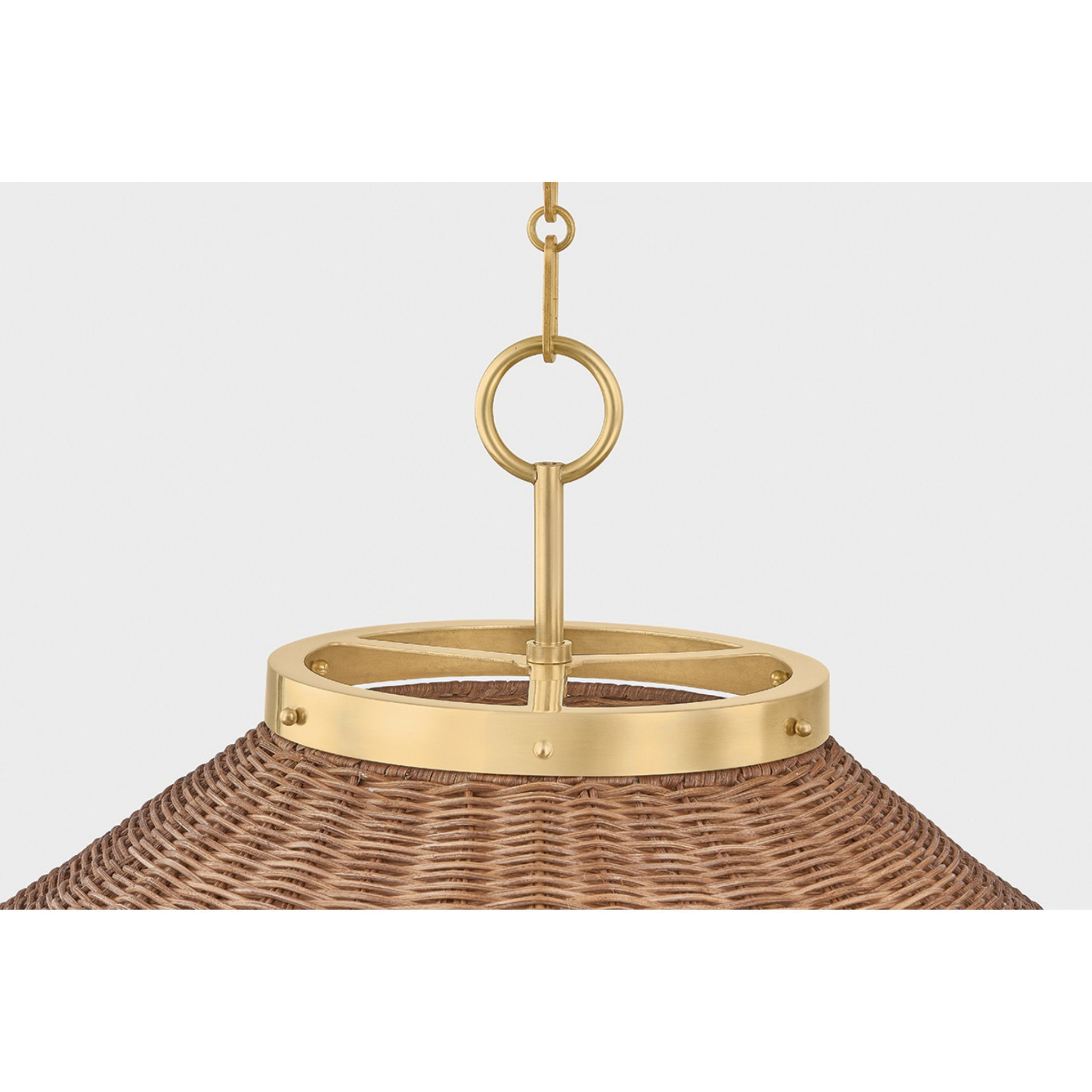 Kensington 5-Light Chandelier in Aged Brass by Mark D. Sikes 27.5W x 20.25H