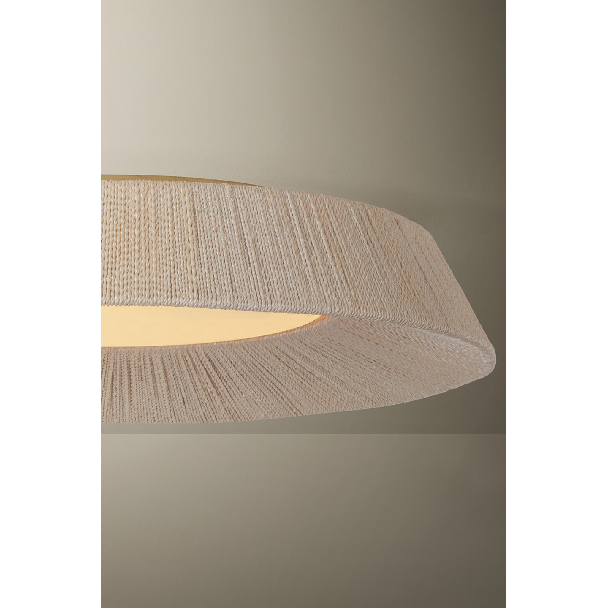 Kenton 1-Light Flush Mount in Vintage Gold Leaf 24W x 5H