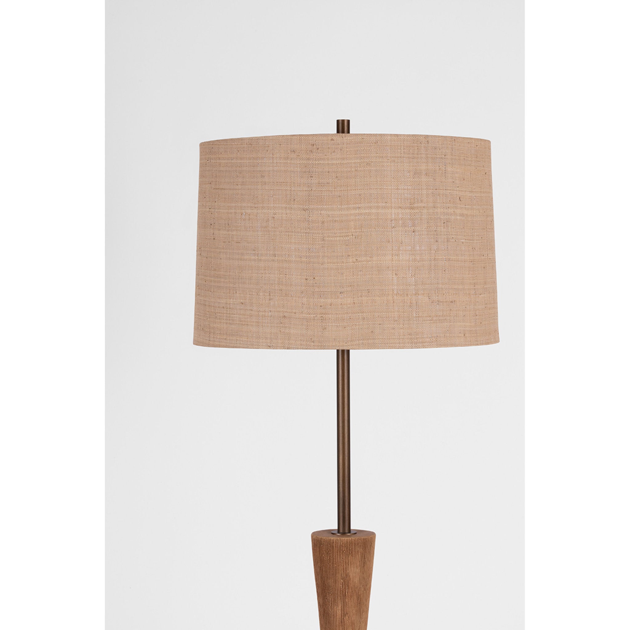 Kinloch 1-Light Floor Lamp in Bronze Leaf 24W x 64H