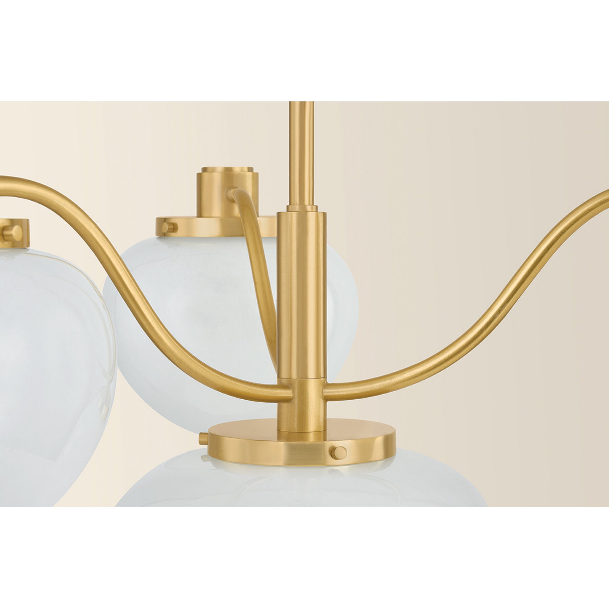 Kristen 4-Light Chandelier in Aged Brass 29.75W x 17H