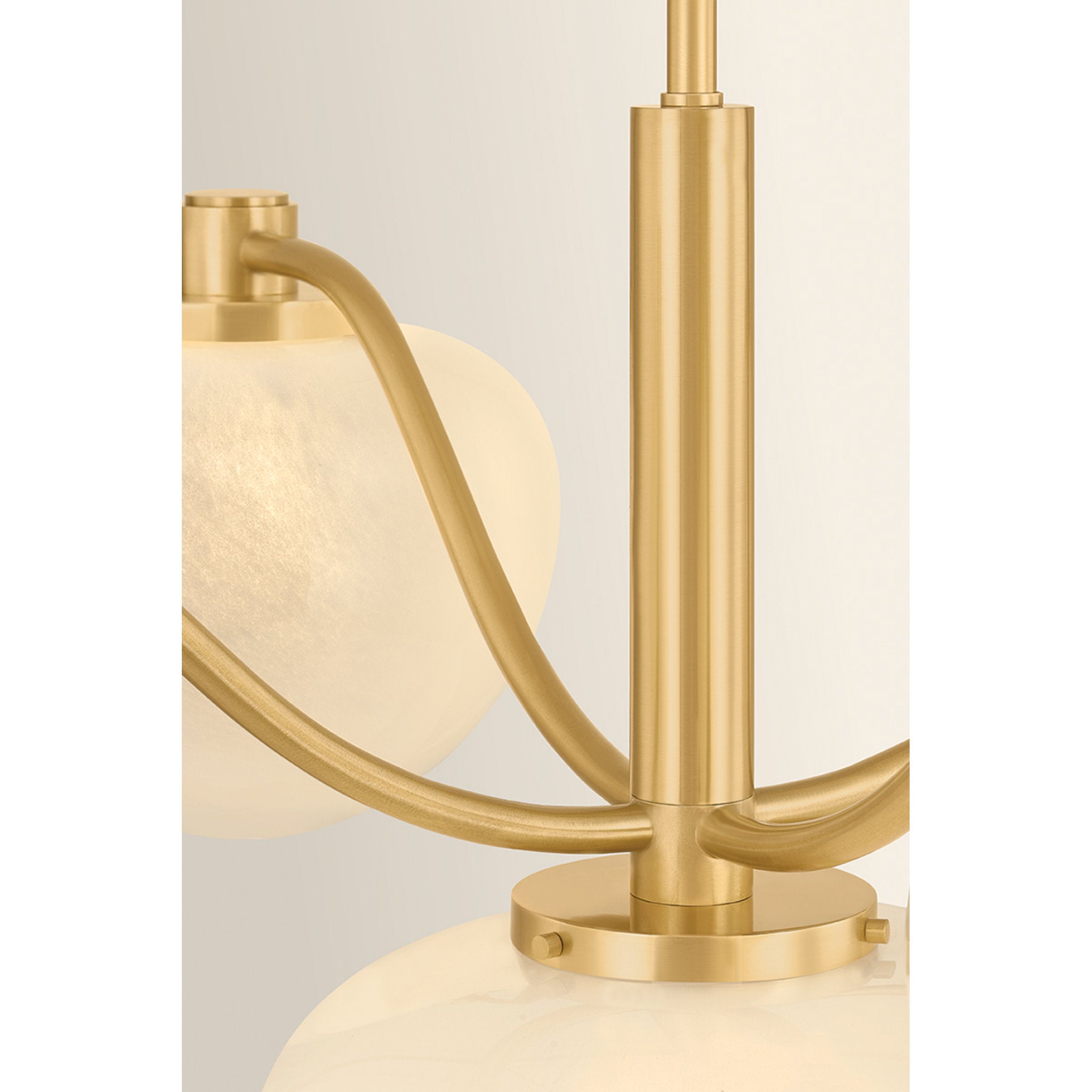 Kristen 5-Light Chandelier in Aged Brass 39.5W x 20.5H