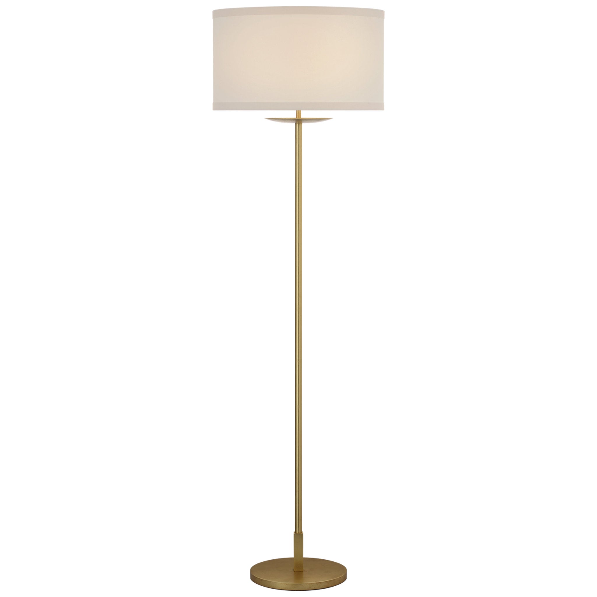 kate spade new york Walker 58" Cordless Floor Lamp in Gild with Linen Shade W17" x H58"