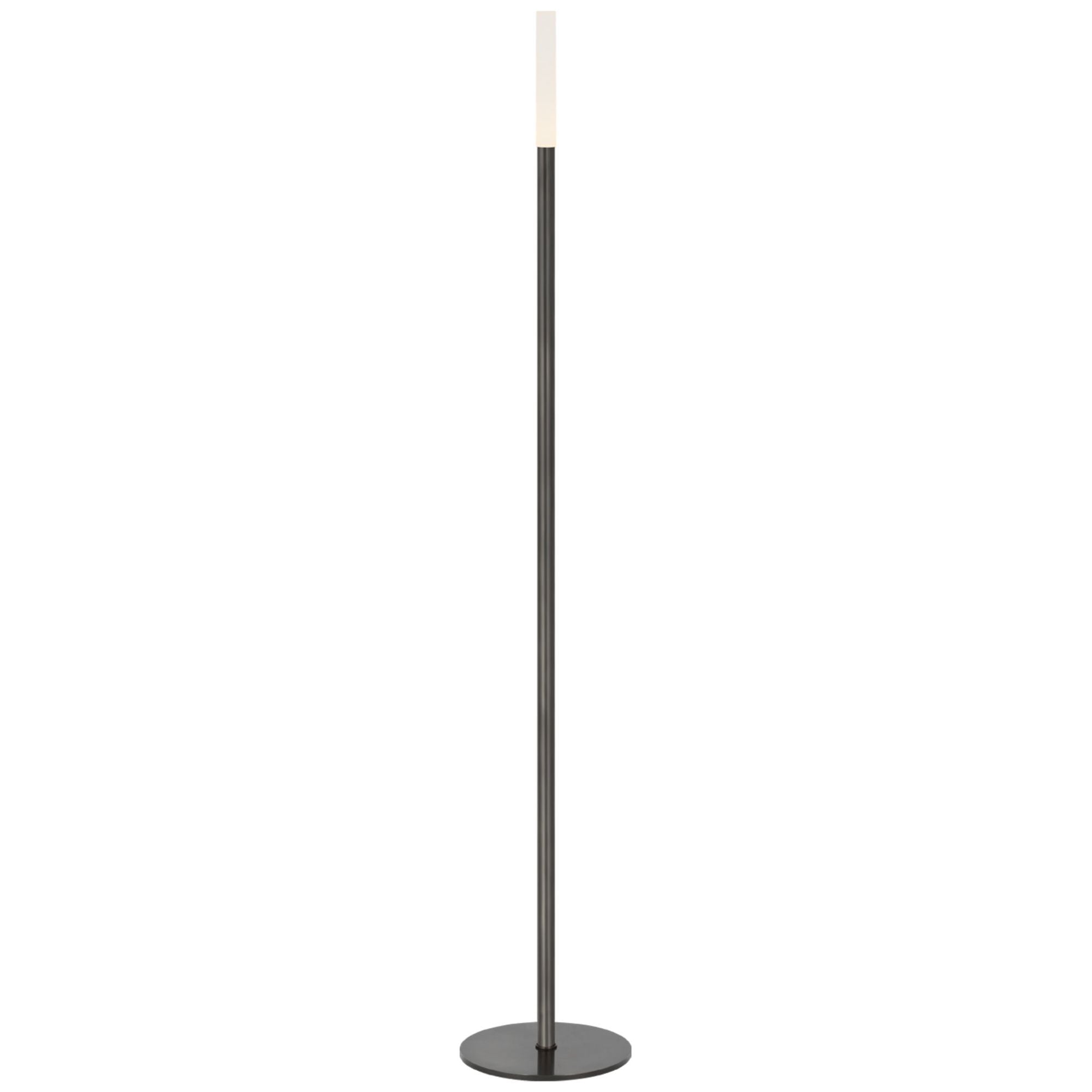 Kelly Wearstler Rousseau 60" Floor Lamp in Bronze with Etched Crystal W10" x H60"