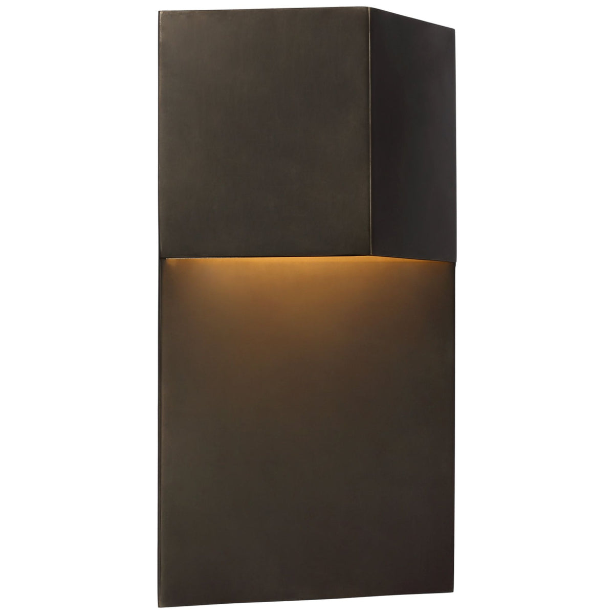 Kelly Wearstler Rega 12" Wide Sconce in Bronze W7" x H12" x E3.25"