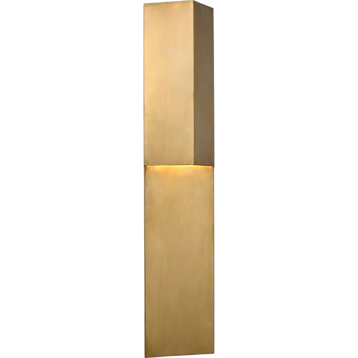 Kelly Wearstler Rega 24" Folded Sconce in Antique-Burnished Brass W5.25" x H24" x E3.25"