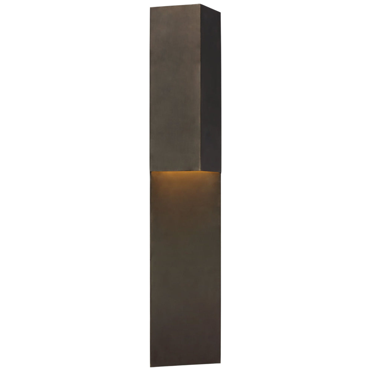Kelly Wearstler Rega 24" Folded Sconce in Bronze W5.25" x H24" x E3.25"