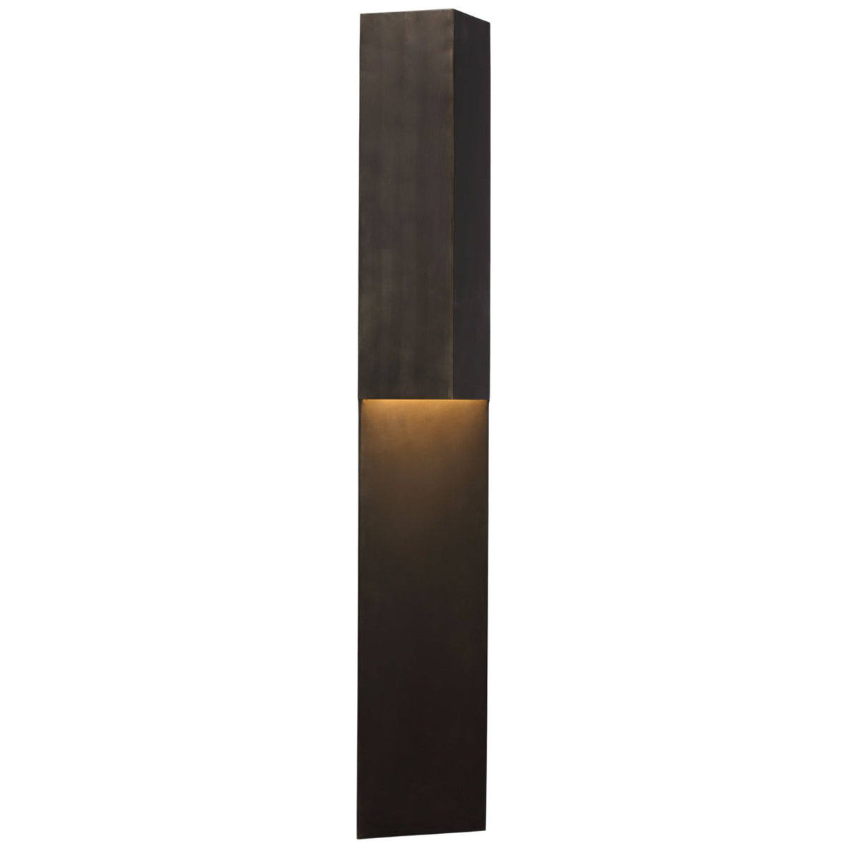 Kelly Wearstler Rega 30" Folded Sconce in Bronze W5.25" x H30" x E3.25"
