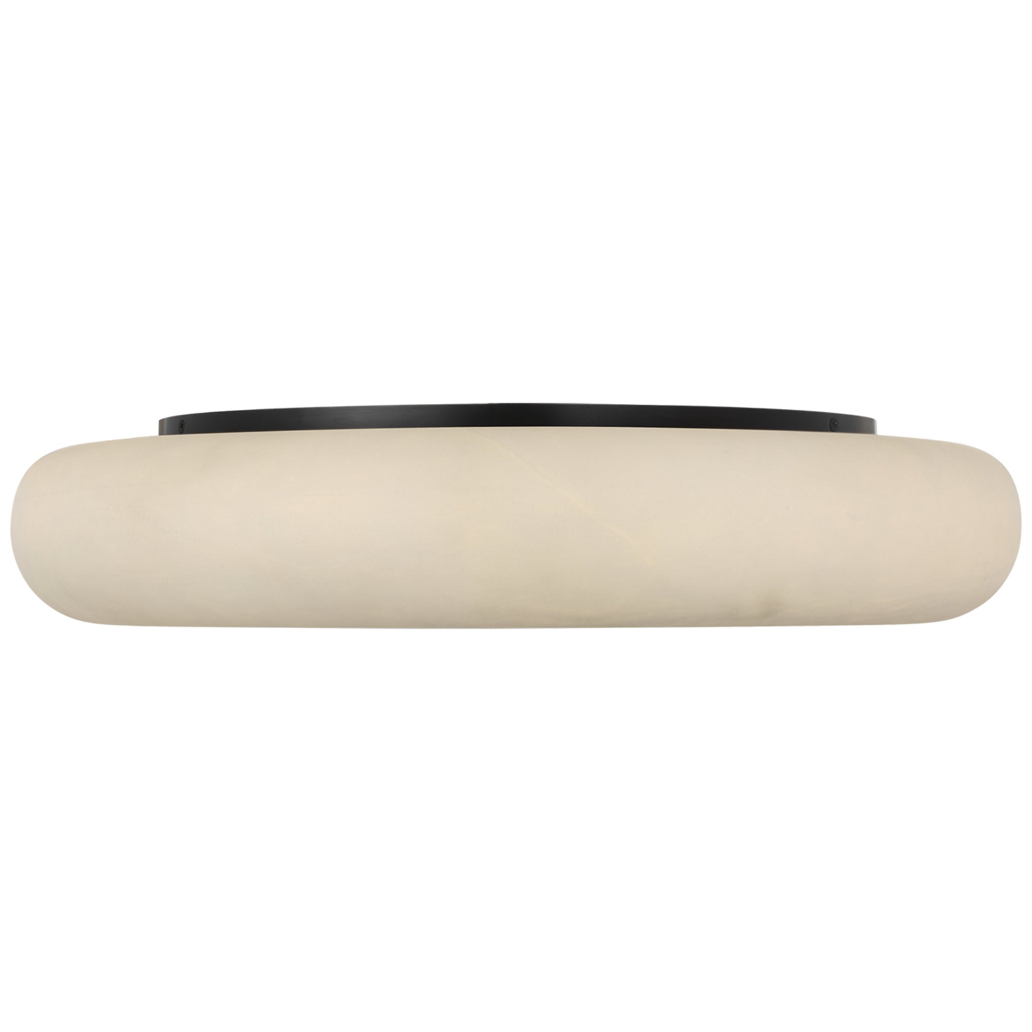 Kelly Wearstler Formosa 22" Flush Mount in Alabaster and Bronze Ceiling Light W22" x H4.25"