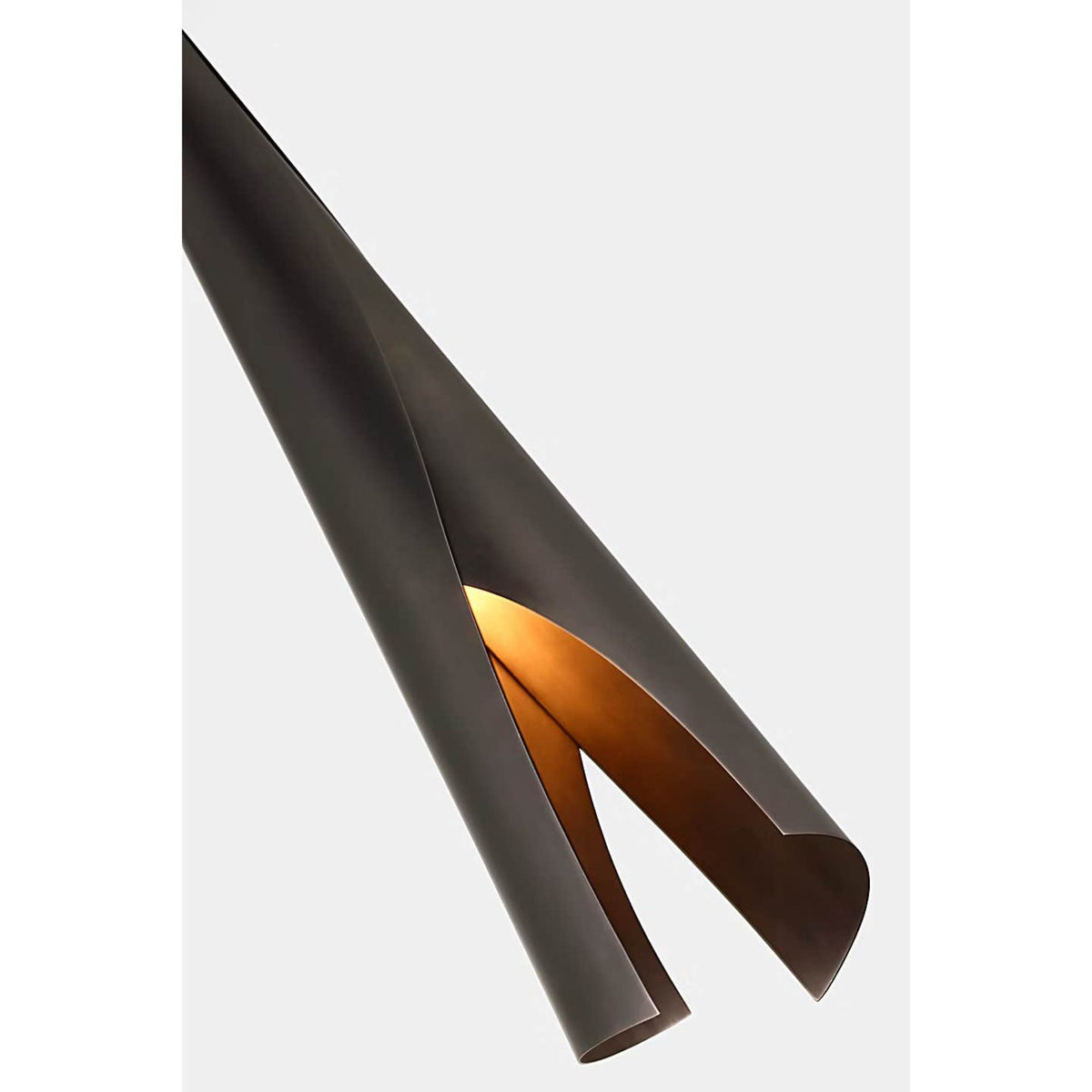 Kelly Wearstler Piel Small Wrapped Pendant in Bronze W4.5"