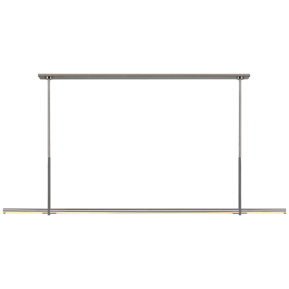 Kelly Wearstler Axis Large Linear Pendant in Polished Nickel W1.75" x 59.5"