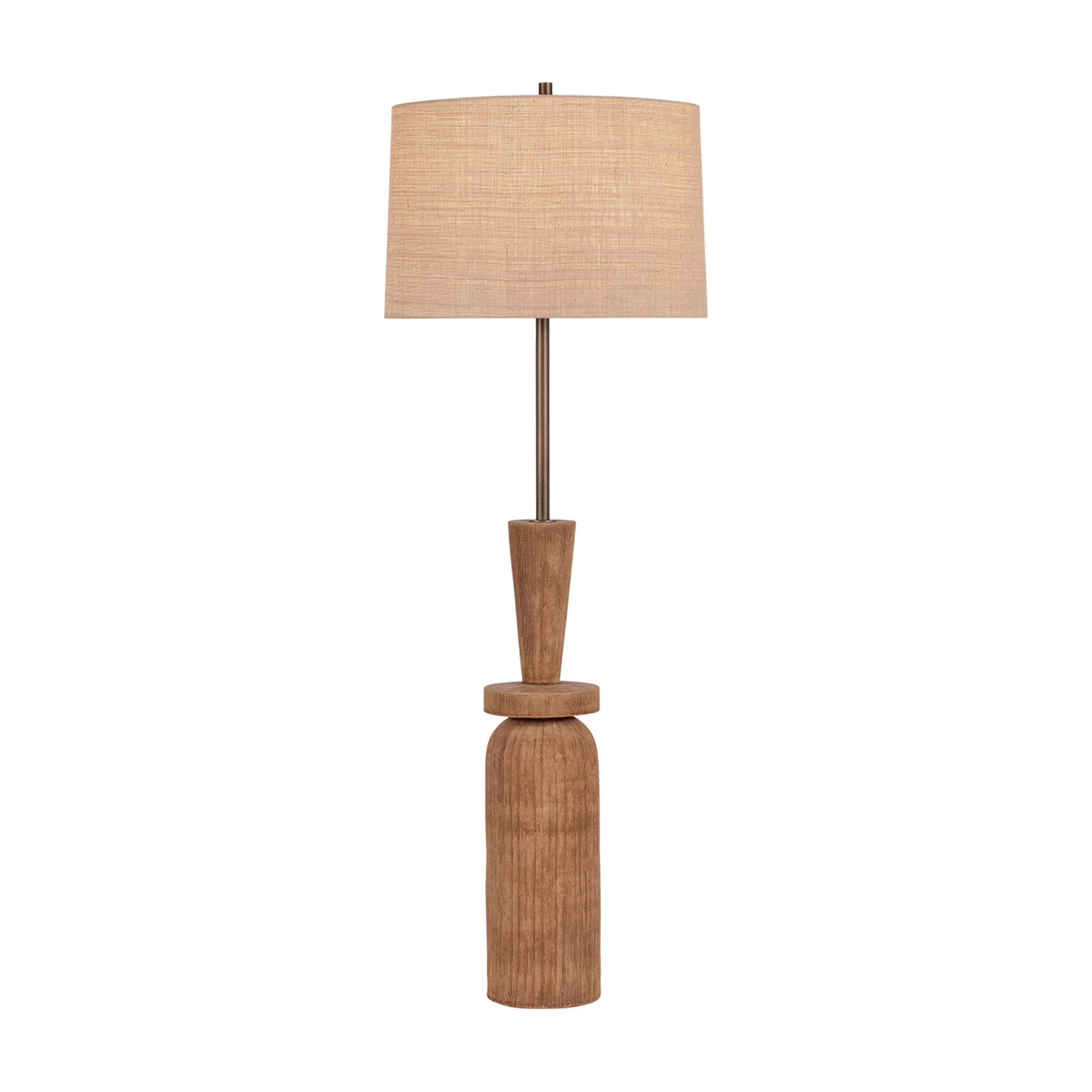 Kinloch 1-Light Floor Lamp in Bronze Leaf 24W x 64H