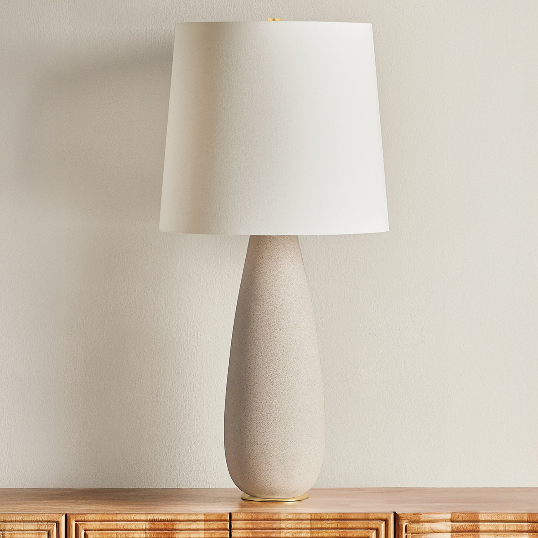 Neelytown 1-Light Table Lamp in Aged Brass 16.5W x 34.25H