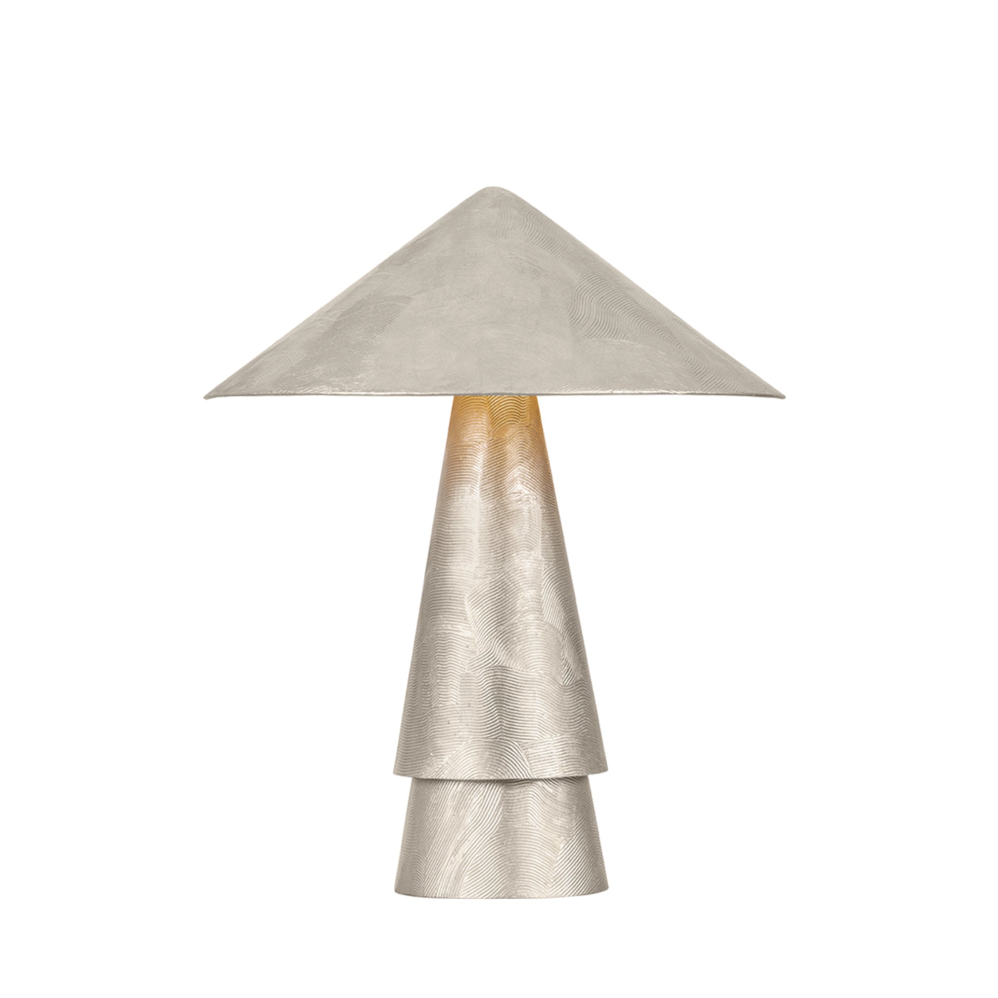 Foxton 1-Light Table Lamp in Warm Silver Leaf 18W x 22H
