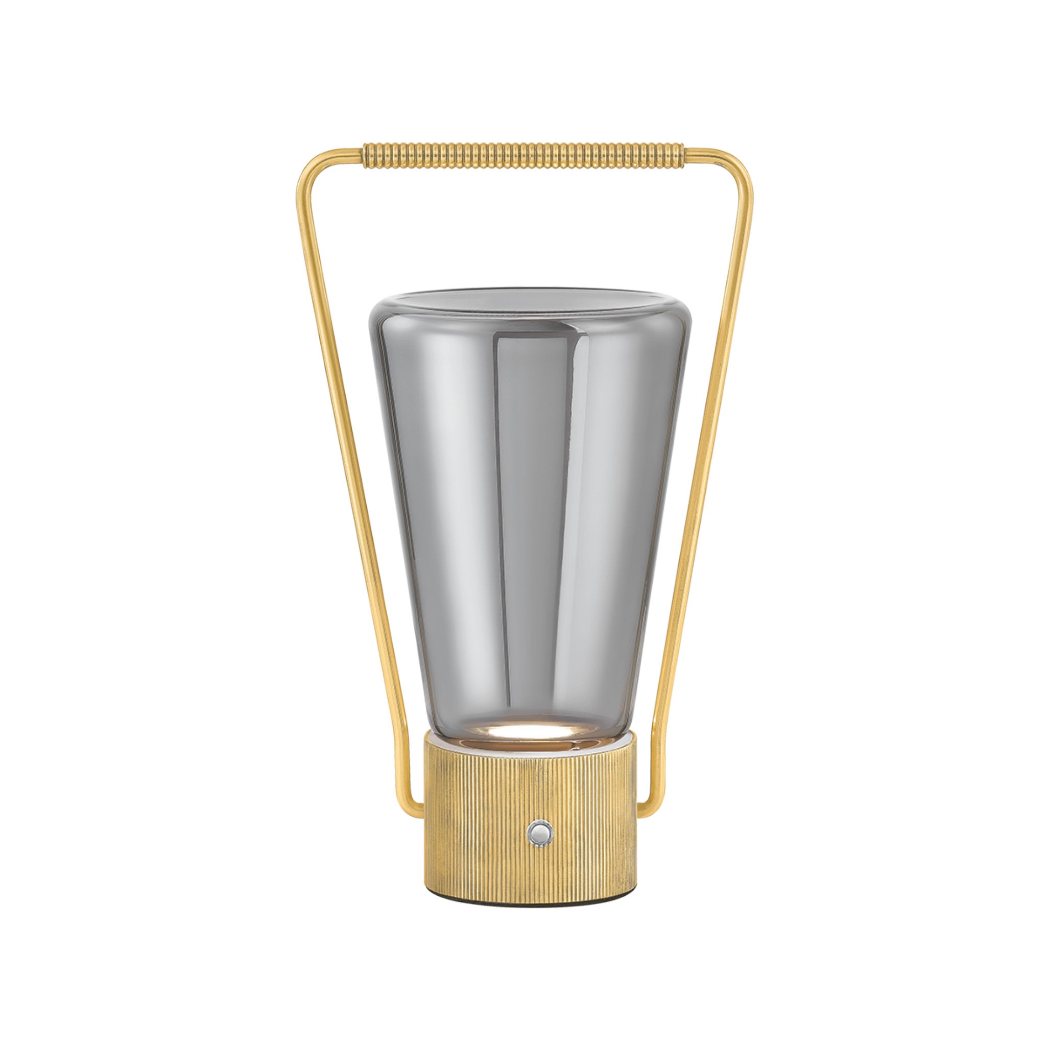 Booker 1-Light Rechargeable Table Lamp in Aged Brass 6.75L x 4.75W x 11H