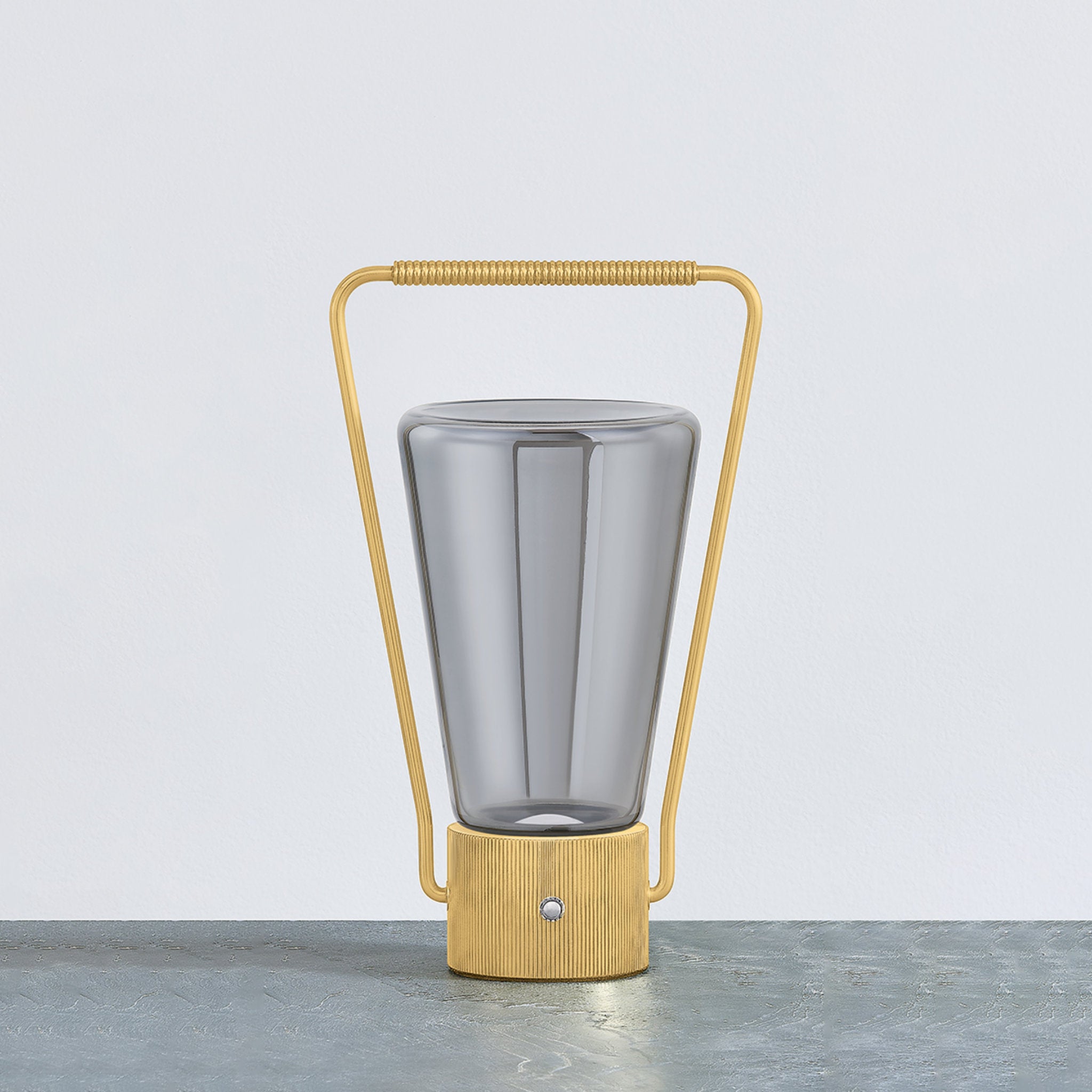 Booker 1-Light Rechargeable Table Lamp in Aged Brass 6.75L x 4.75W x 11H