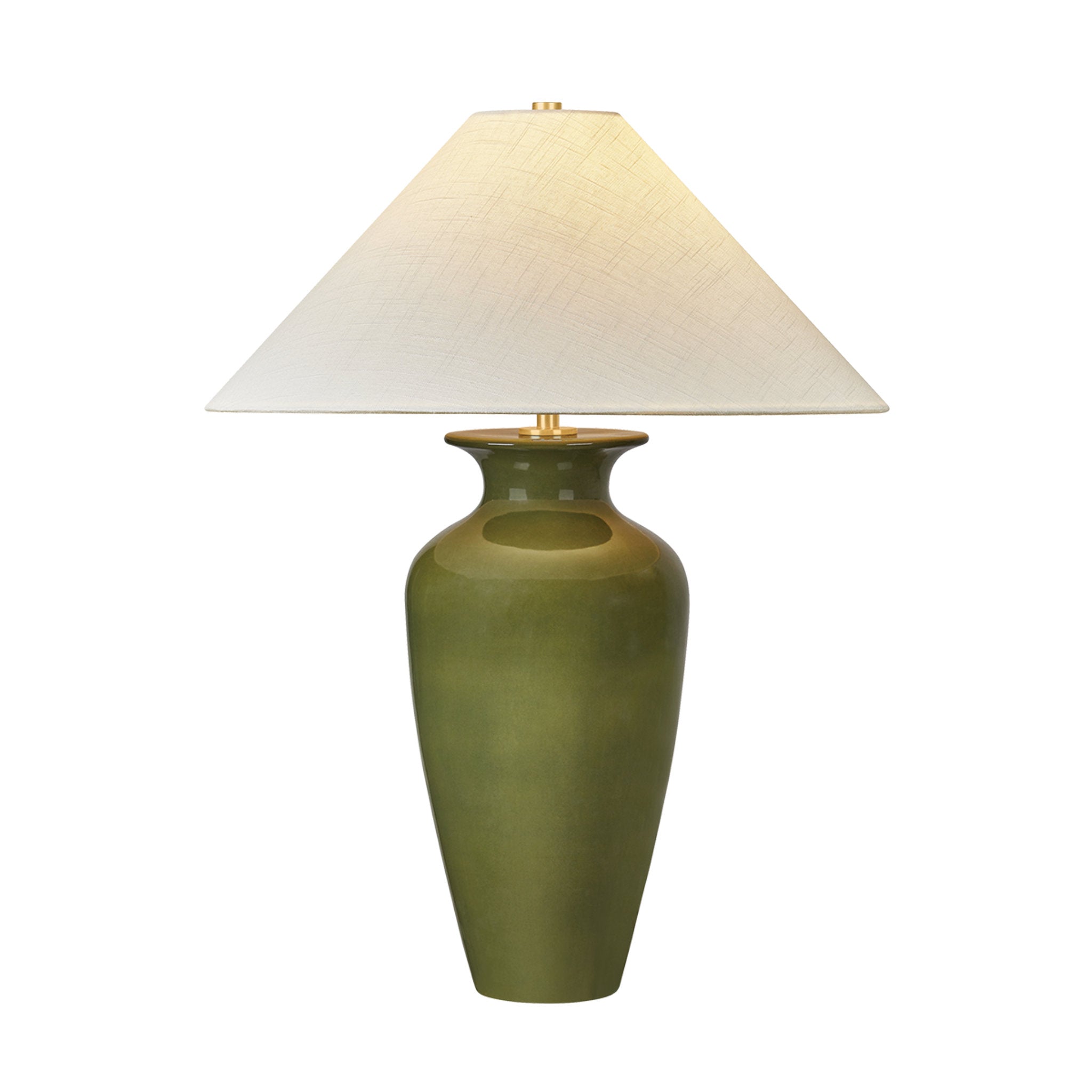 Grassy Point 1-Light Table Lamp in Aged Brass 22.5W x 29H