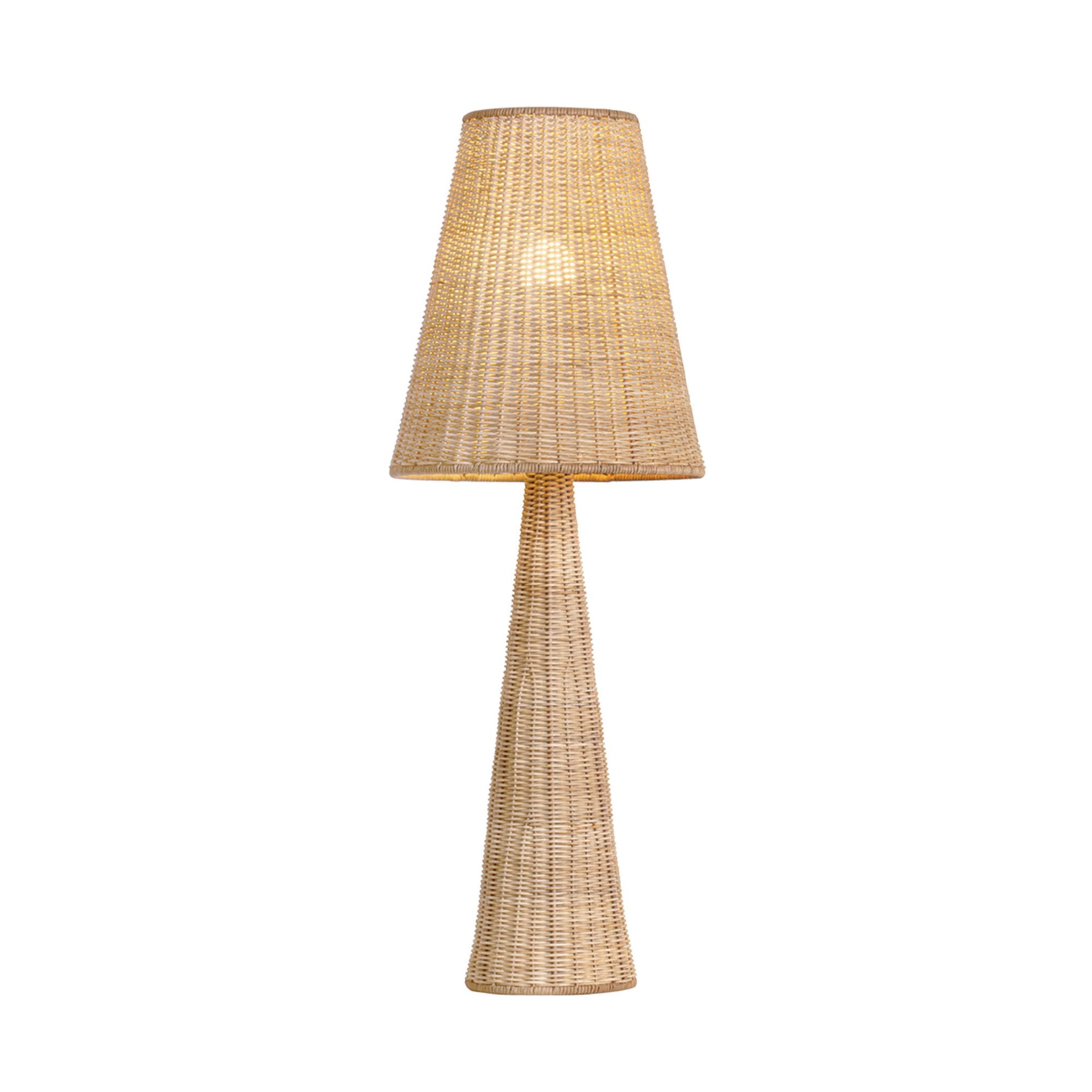 Fair Haven 1-Light Table Lamp in Aged Brass 13L x 13W x 36.5H