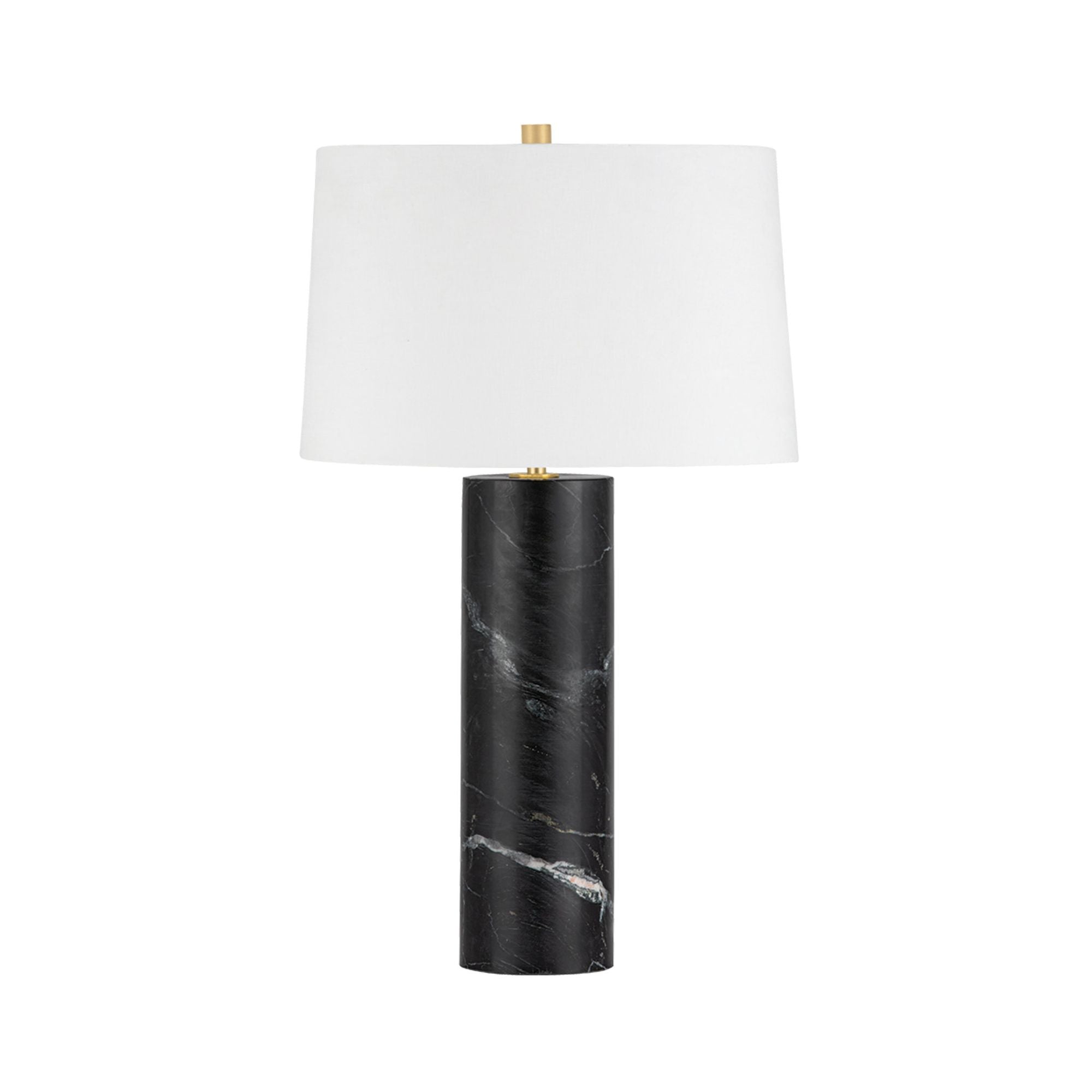 Sprague 1-Light Table Lamp in Aged Brass 16.5W x 31.75H