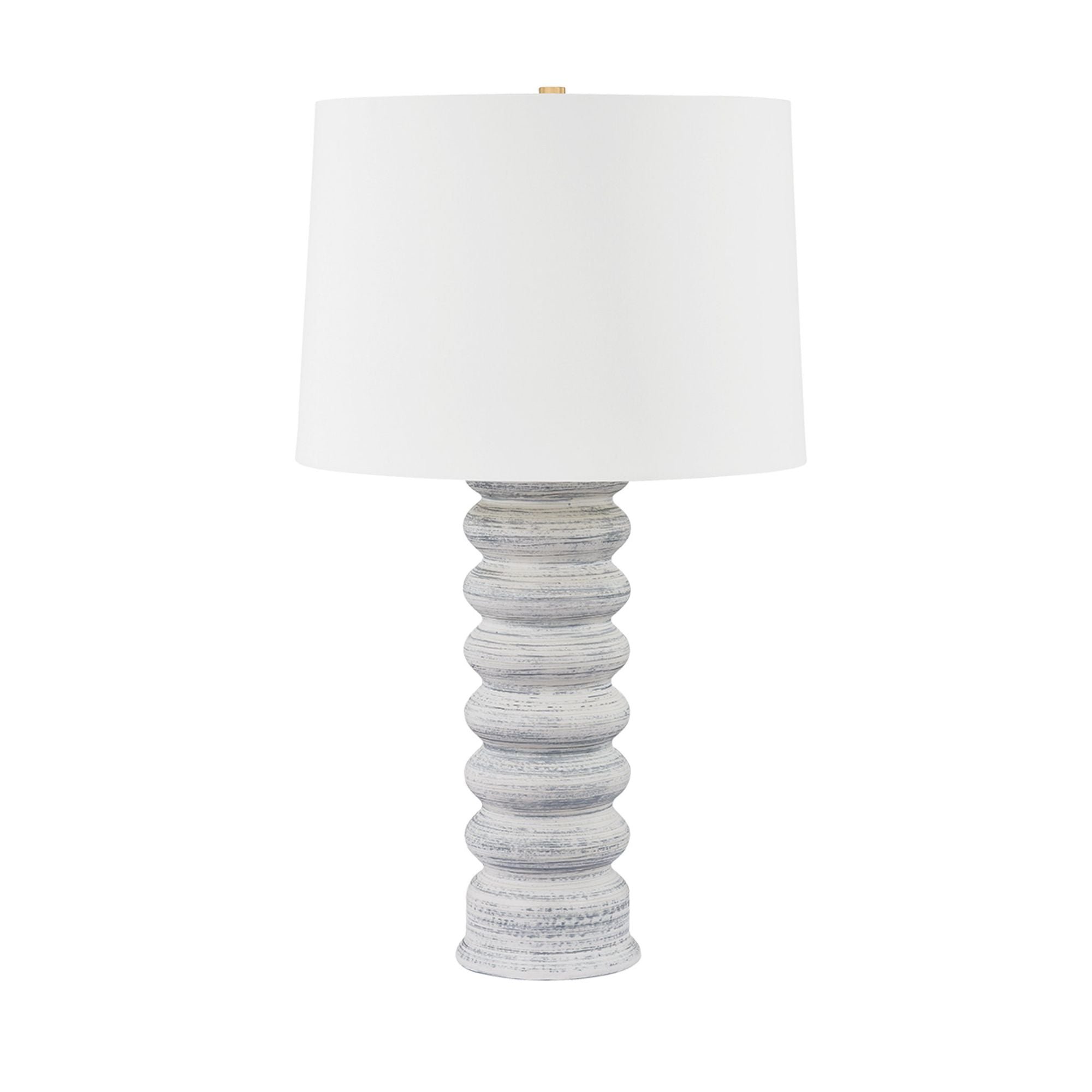 Harwinton 1-Light Table Lamp in Aged Brass 18.75W x 33H