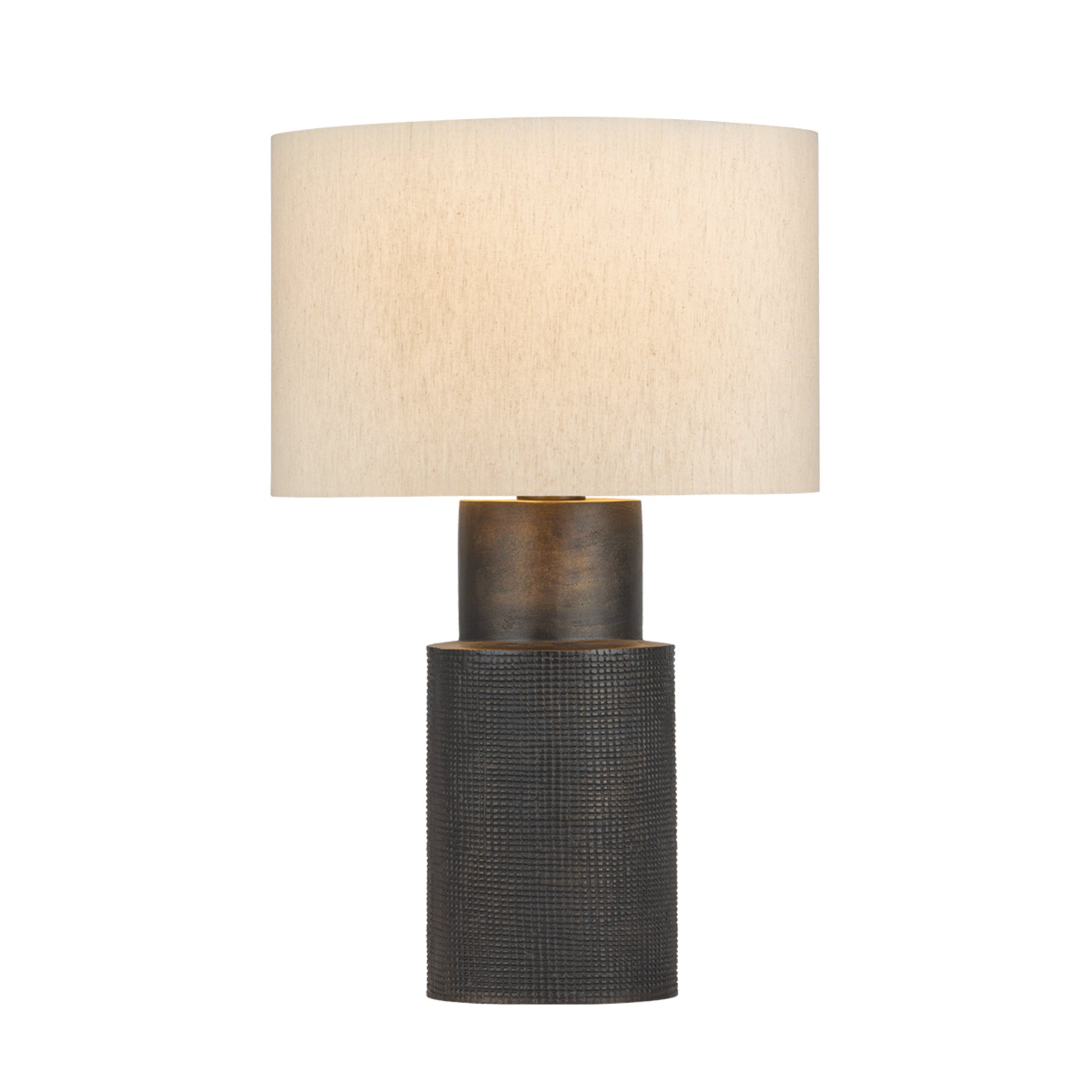 Farmingdale 1-Light Table Lamp in Bronze 18.5W x 29H