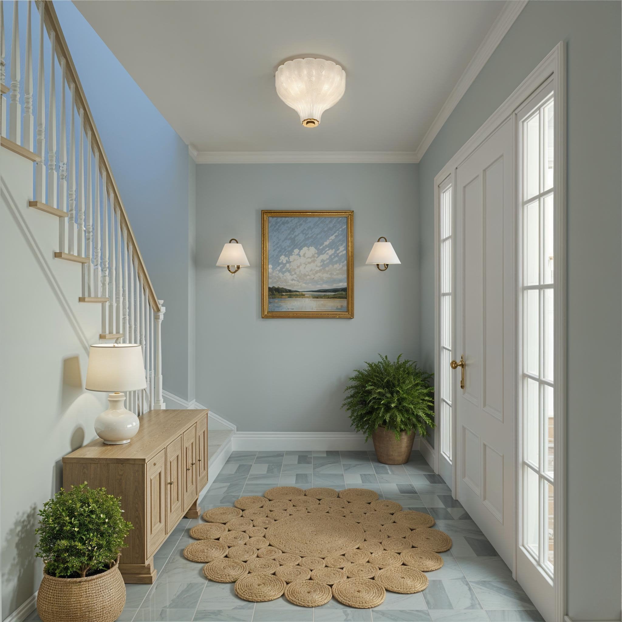 Layton 9.75'' Luxe Gold Semi Flush Mount Gold 9.75"W x 8"H x 9.75"D