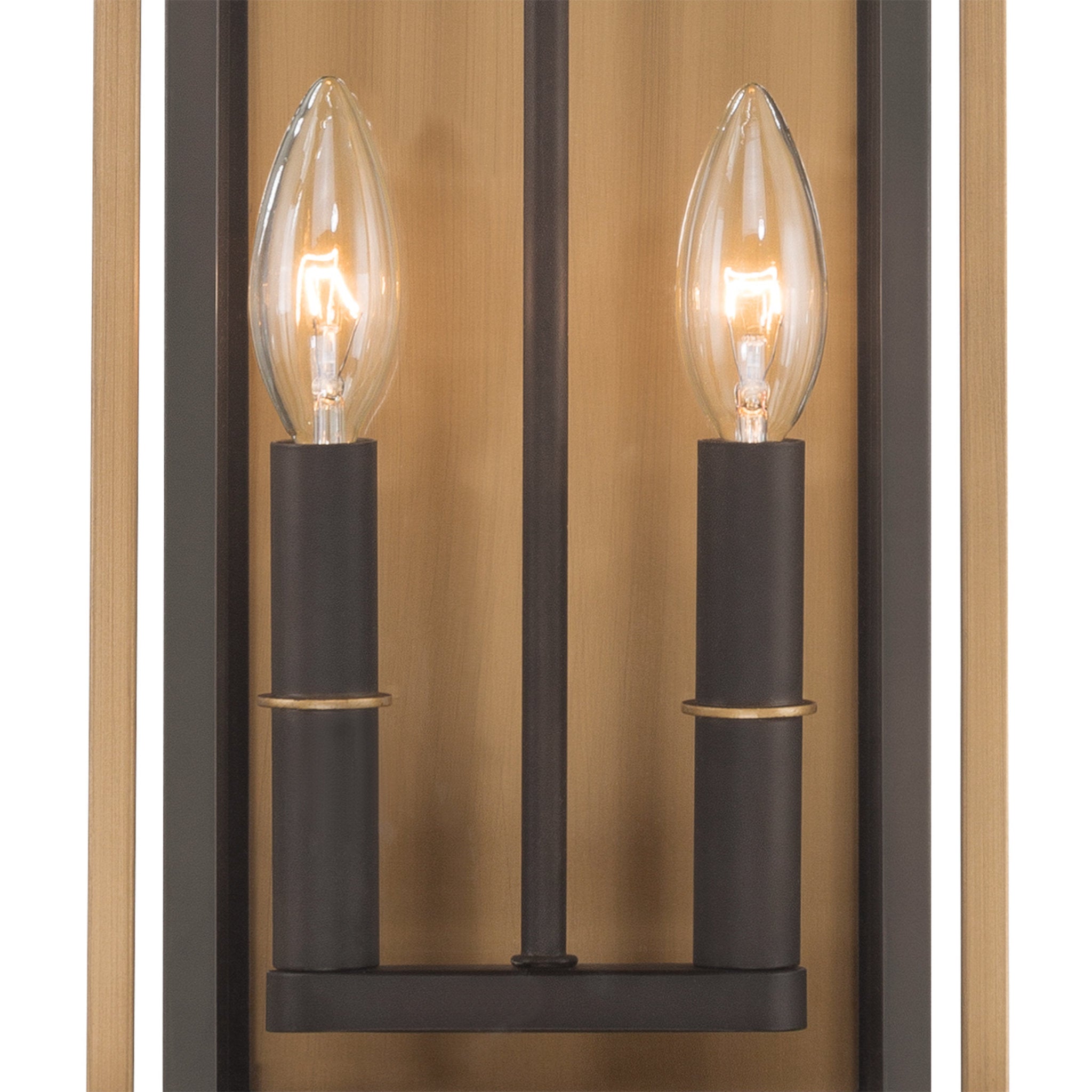 Lendel 8'' Twilight Bronze + Textured Gold Outdoor Sconce Bronze 8"W x 19.5"H x 6.5"D