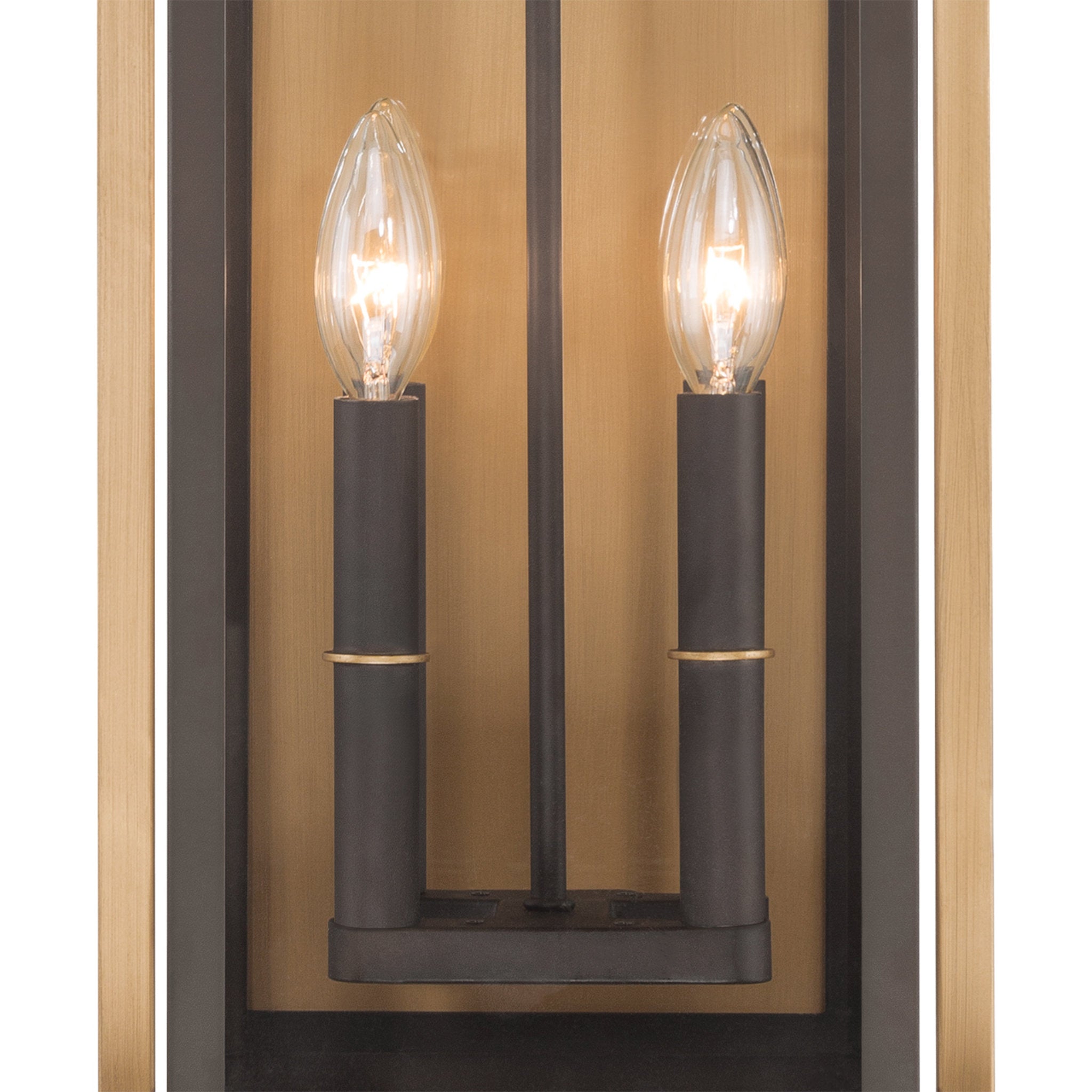 Lendel 9.75'' Twilight Bronze + Textured Gold Outdoor Sconce Bronze 9.75"W x 24"H x 8.75"D