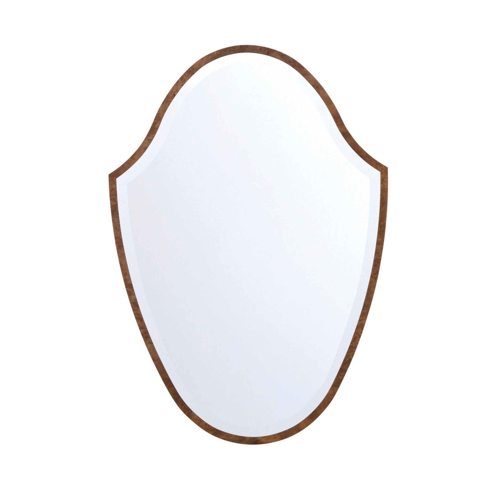 Lindee 28'' Wood Veneer Mirror Wood 28"W x 40"H x 1"D