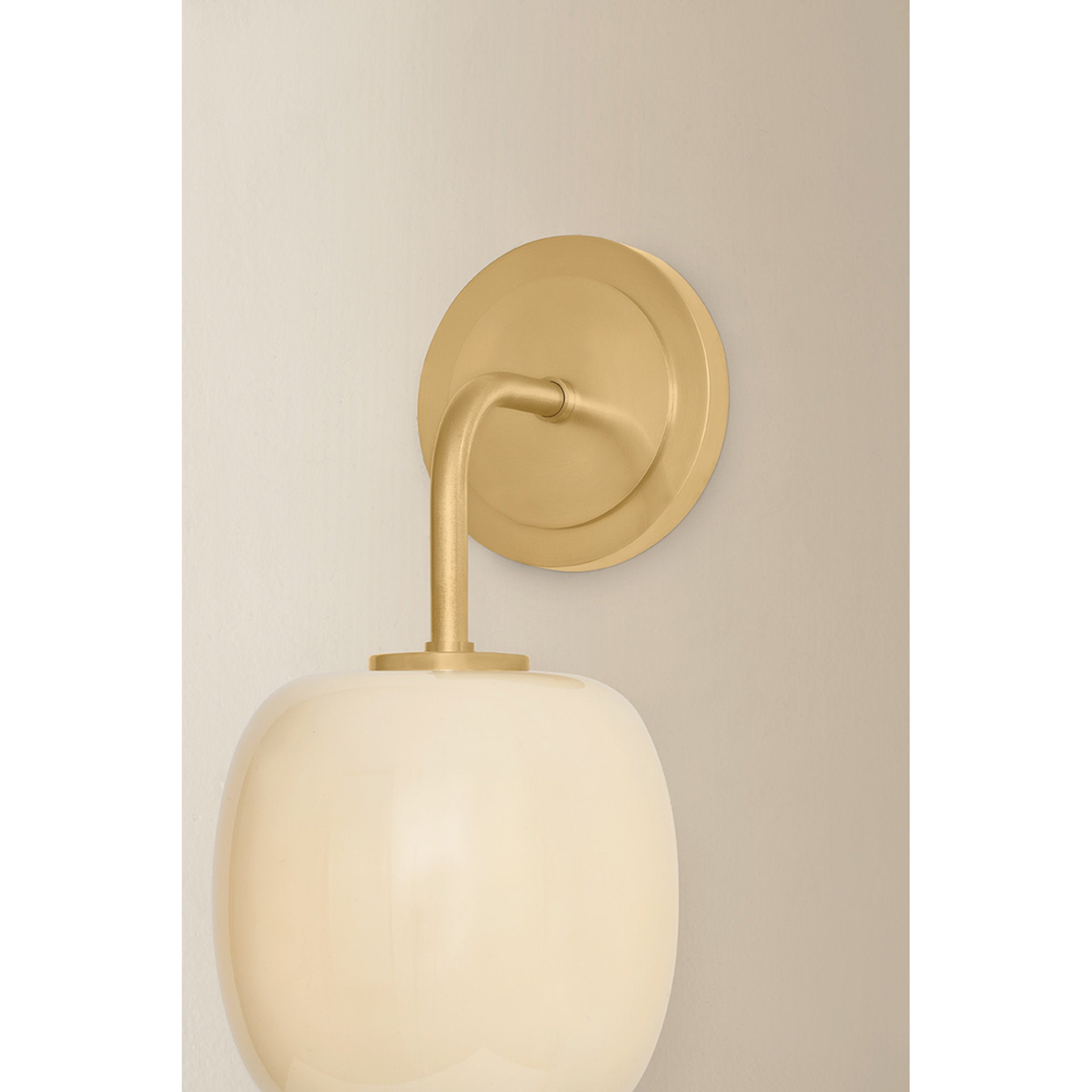 Lisette 1-Light Wall Sconce in Aged Brass 6.75L x 6W x 11.75H