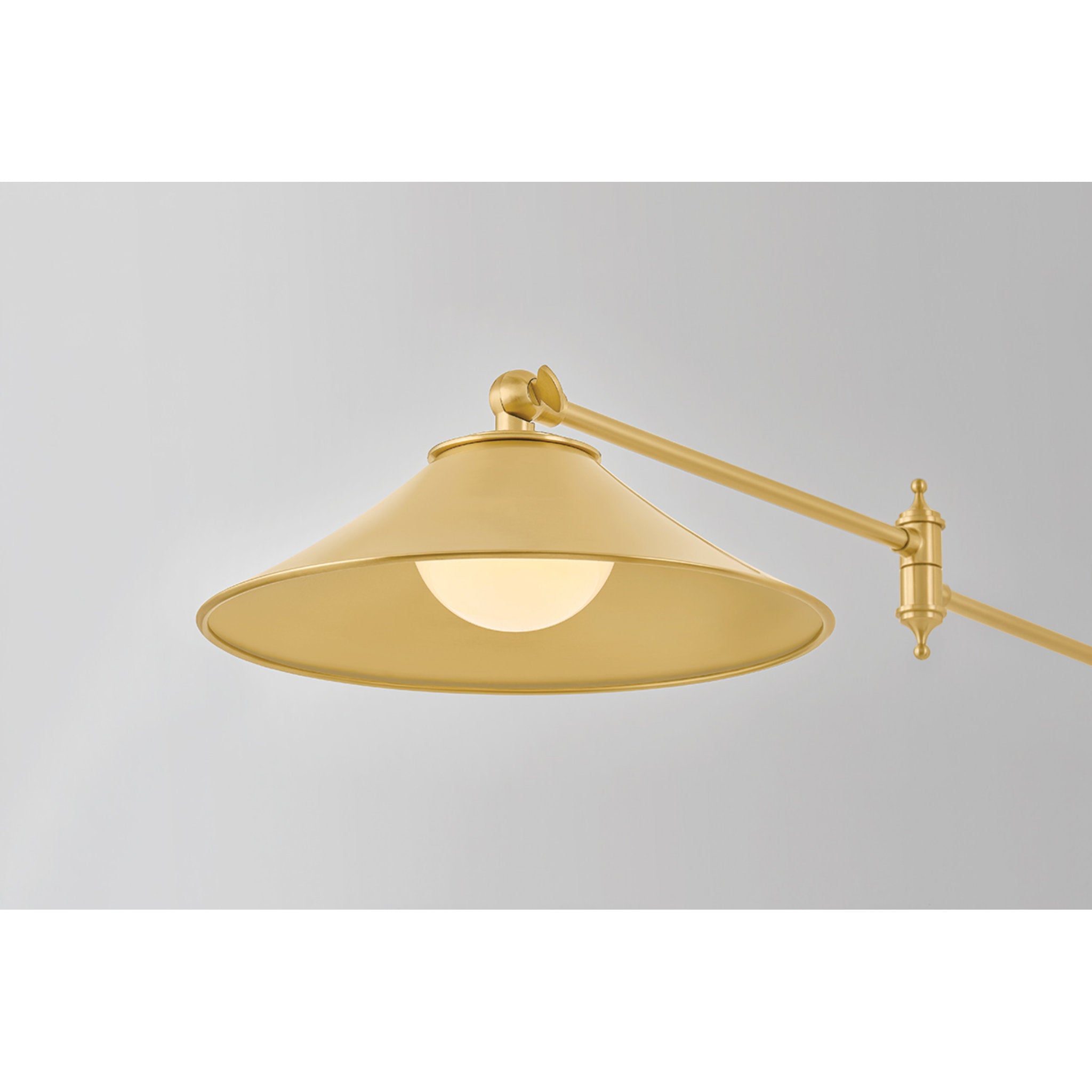 Lithgow 1-Light Wall Sconce in Aged Brass 10W x 5.25H