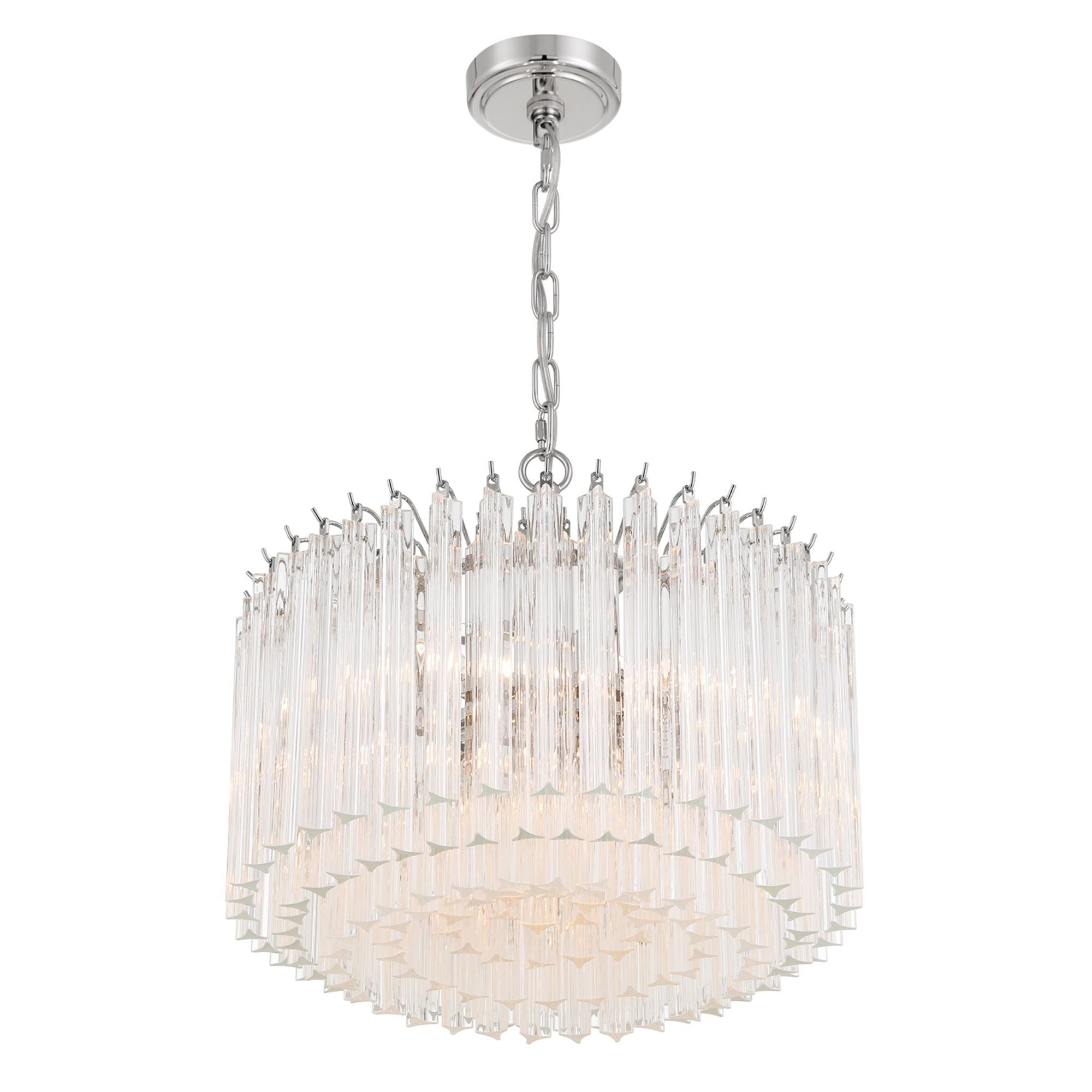 Lofton 18'' Polished Nickel Chandelier Silver 18"W x 17"H x 18"D