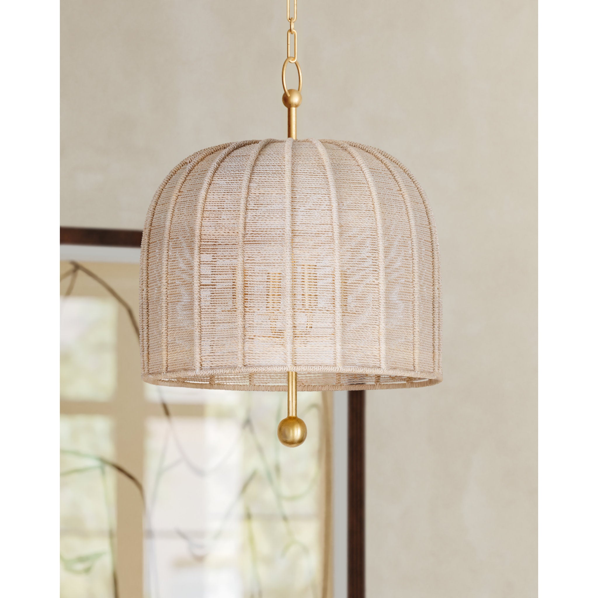 Lonnie Pendant 3-Light LED in Vintage Gold Leaf 15.25L x 15.25W x 20H