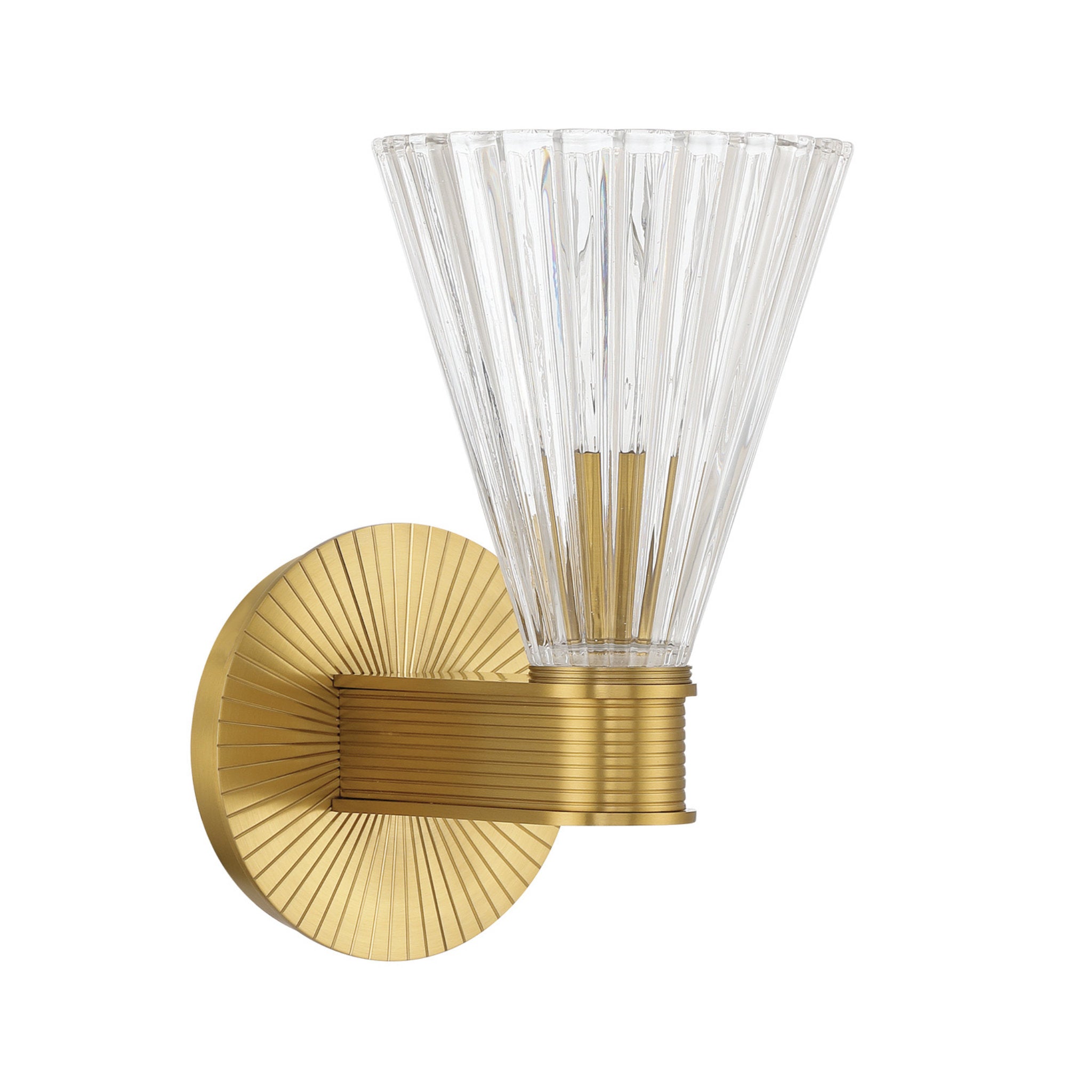 Lotus 5.5'' Luxe Gold Sconce Gold 5.5"W x 9.5"H x 7.5"D