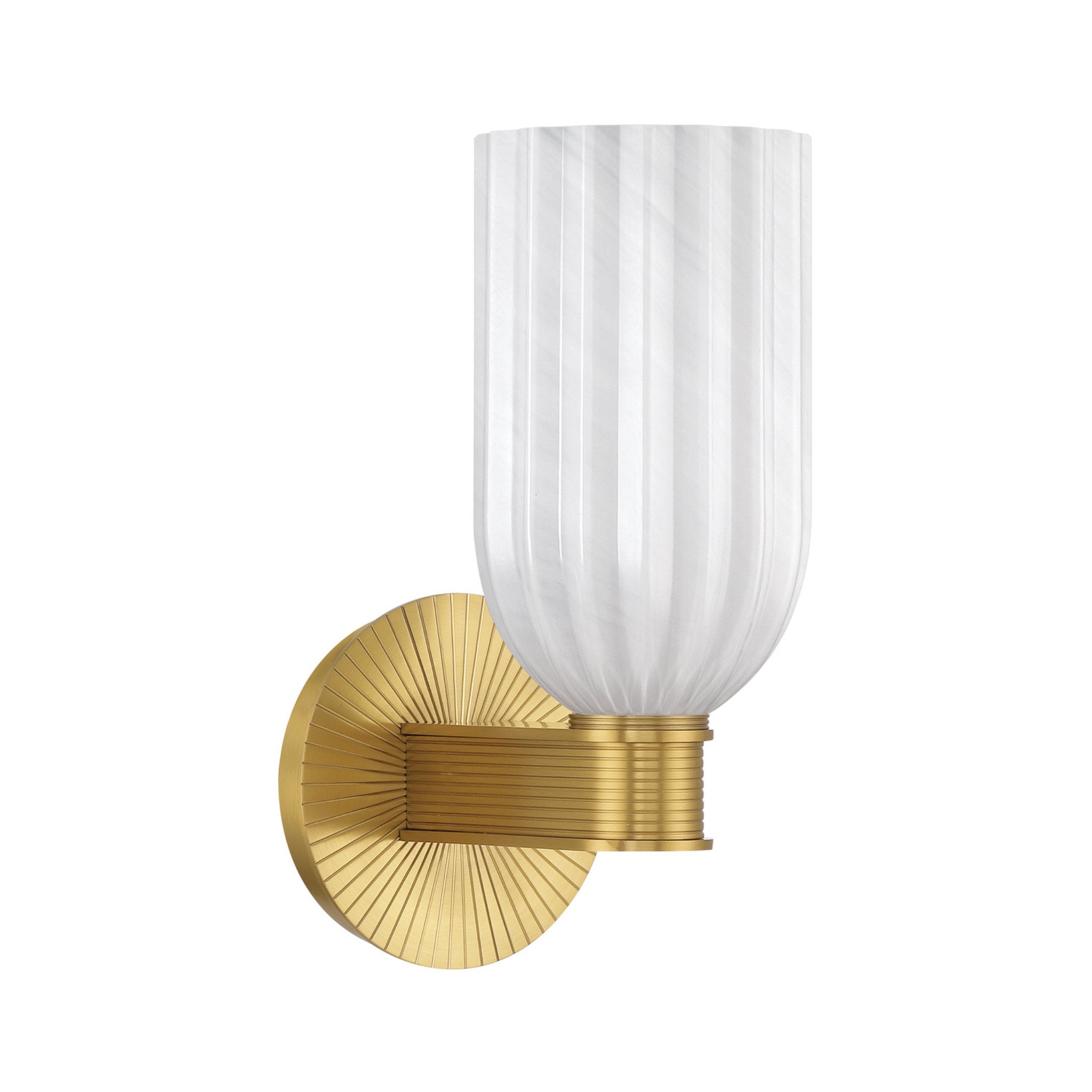 Lotus 5'' Luxe Gold Sconce Gold 5"W x 11"H x 7"D