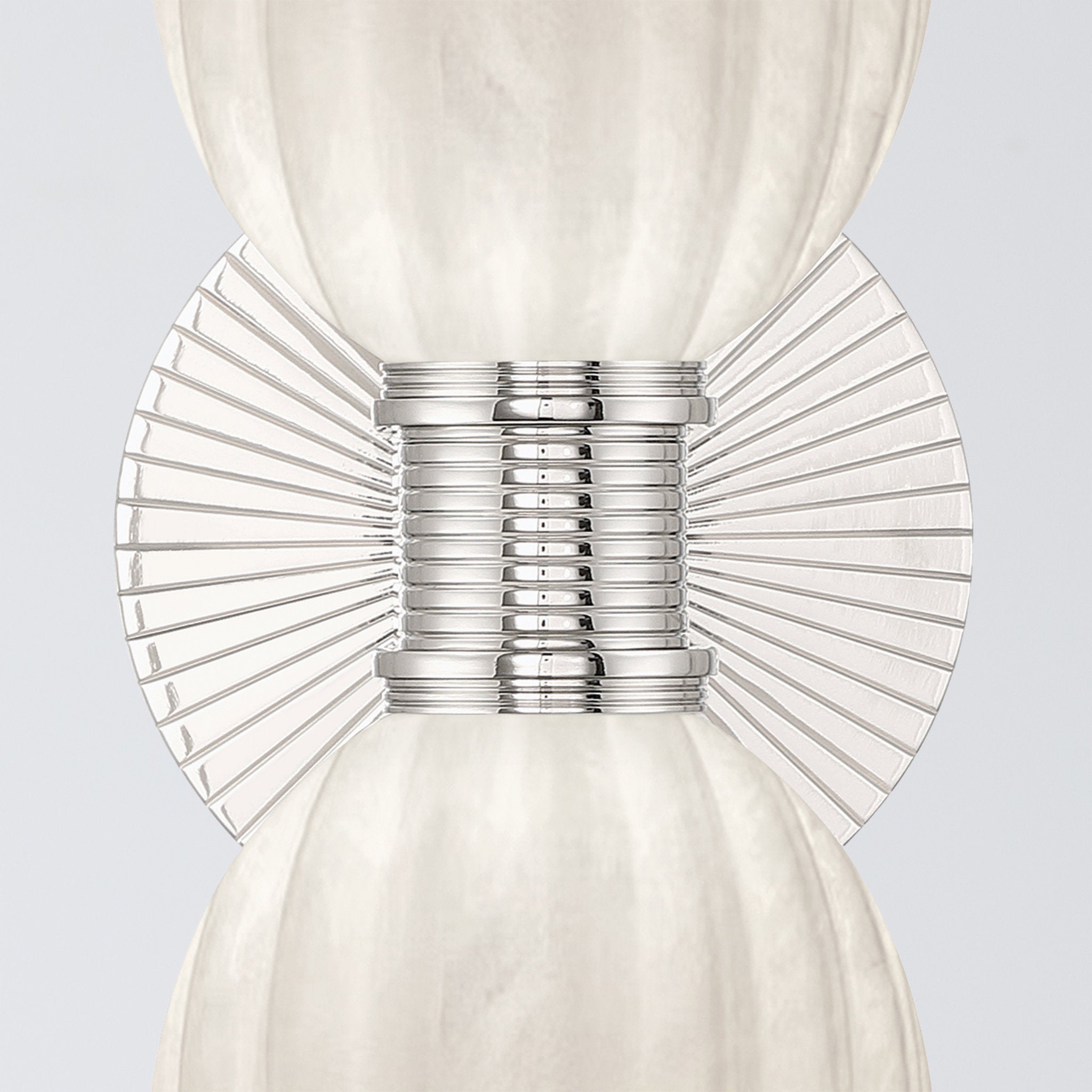 Lotus 5'' Polished Nickel Sconce Silver 5"W x 17"H x 7"D