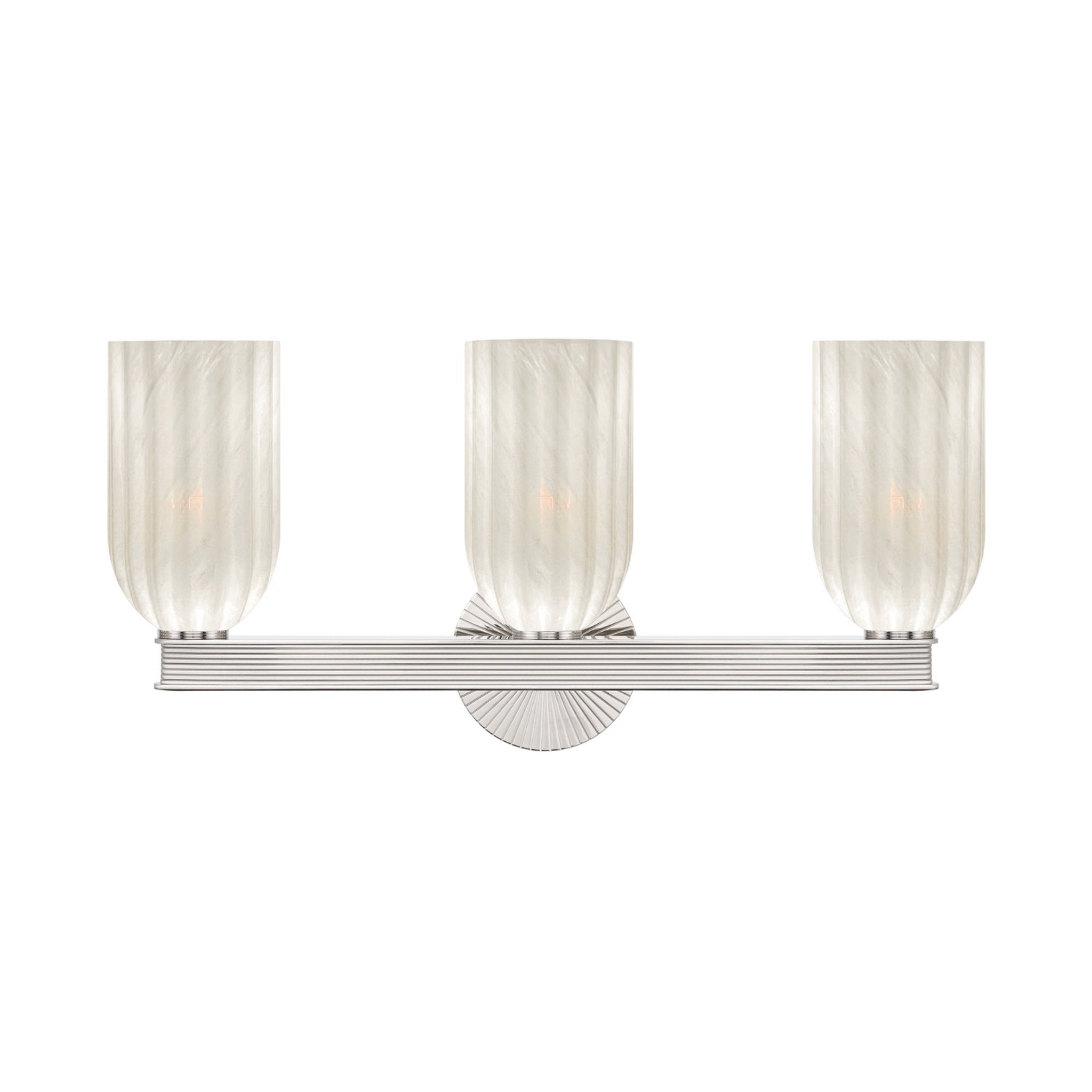Lotus 22.75'' Polished Nickel Bathroom Vanity Silver 22.75"W x 11"H x 5.75"D