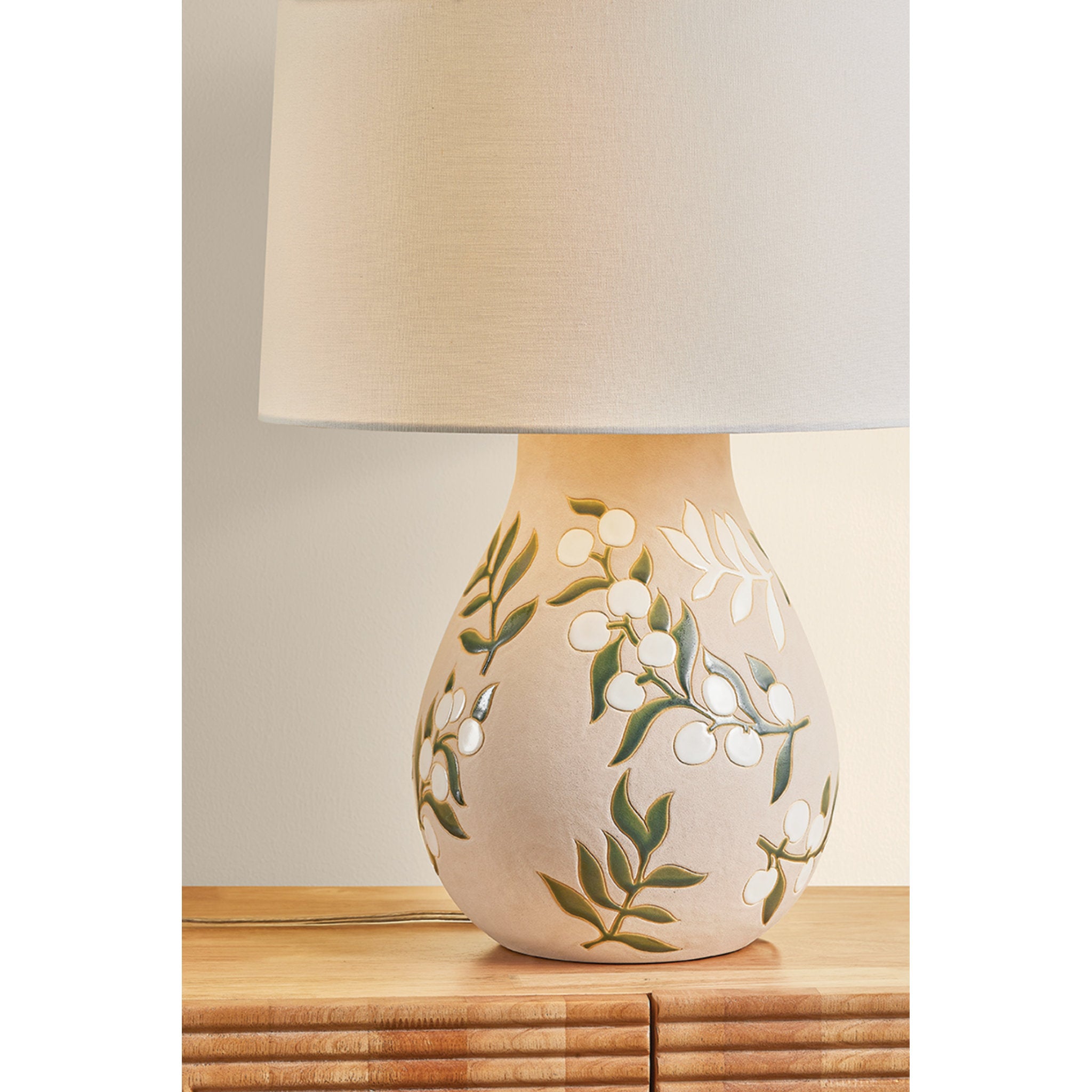 Maeve 1-Light Table Lamp in Aged Brass 16W x 20.25H