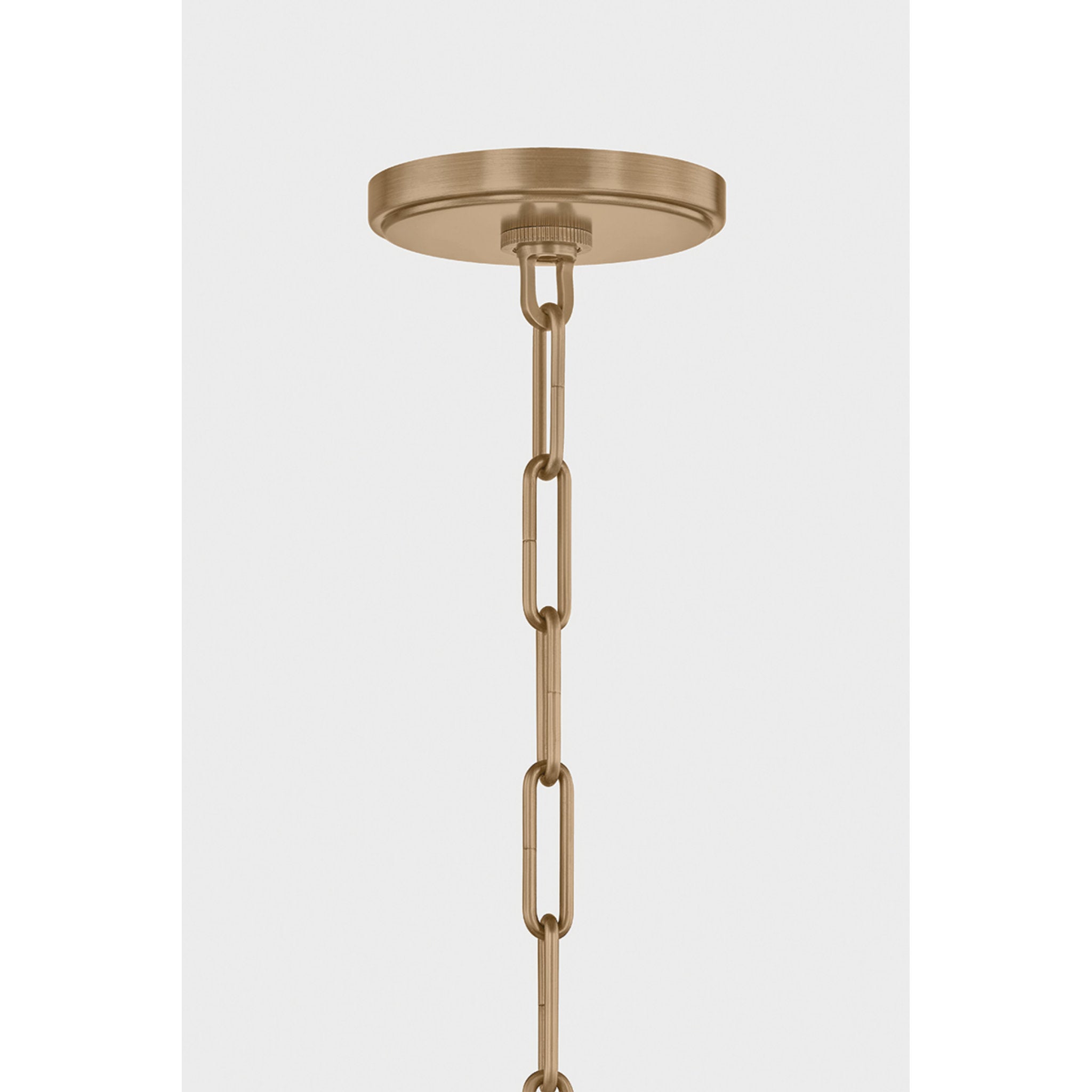 Mailo 3-Light Chandelier in Patina Brass 49.75W x 12.5H