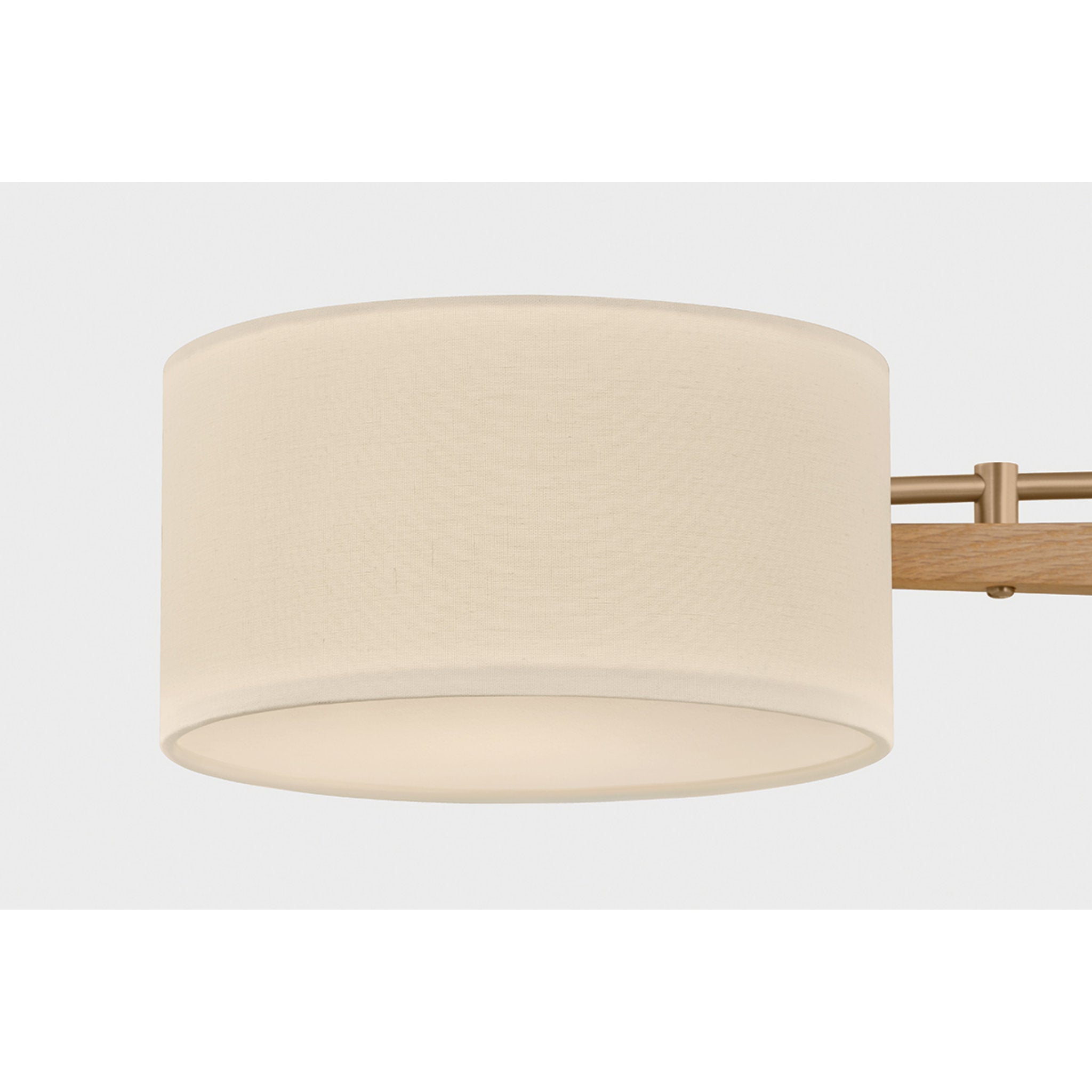 Mailo 3-Light Chandelier in Patina Brass 49.75W x 12.5H