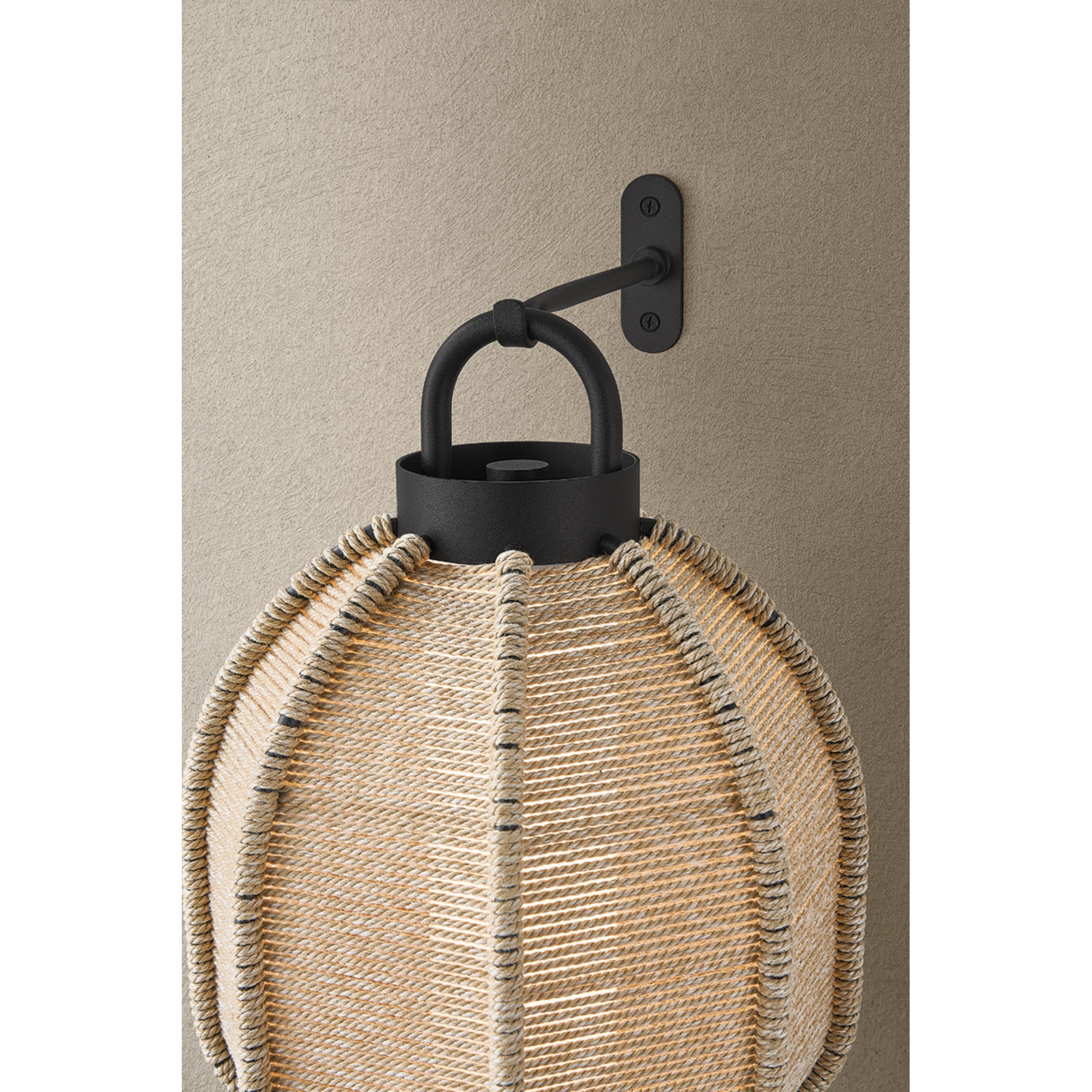 Maltby 1-Light Exterior Wall Sconce in Texture Black 1W x 2.75H