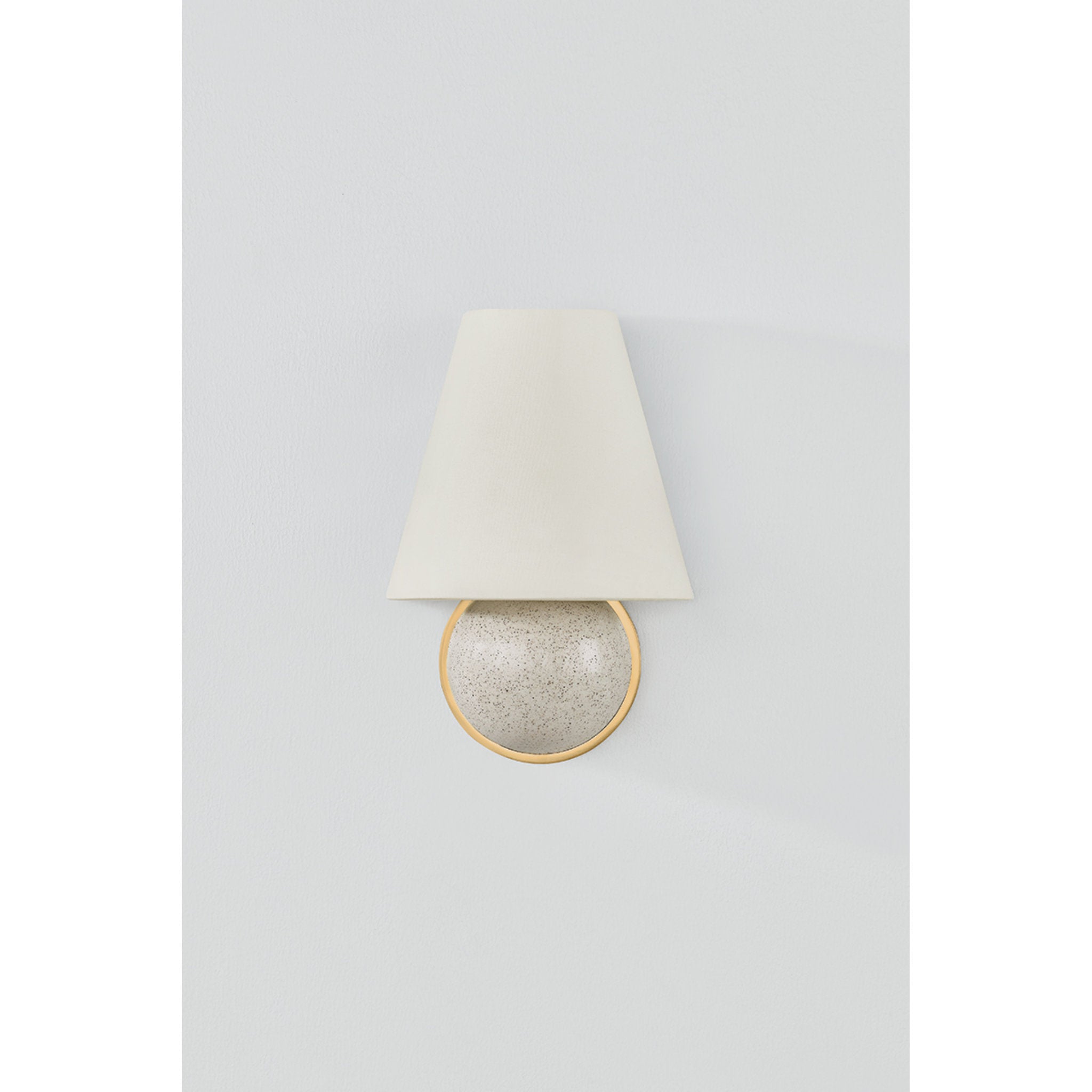 Marlena 1-Light Wall Sconce in Aged Brass 7.75W x 11.5H