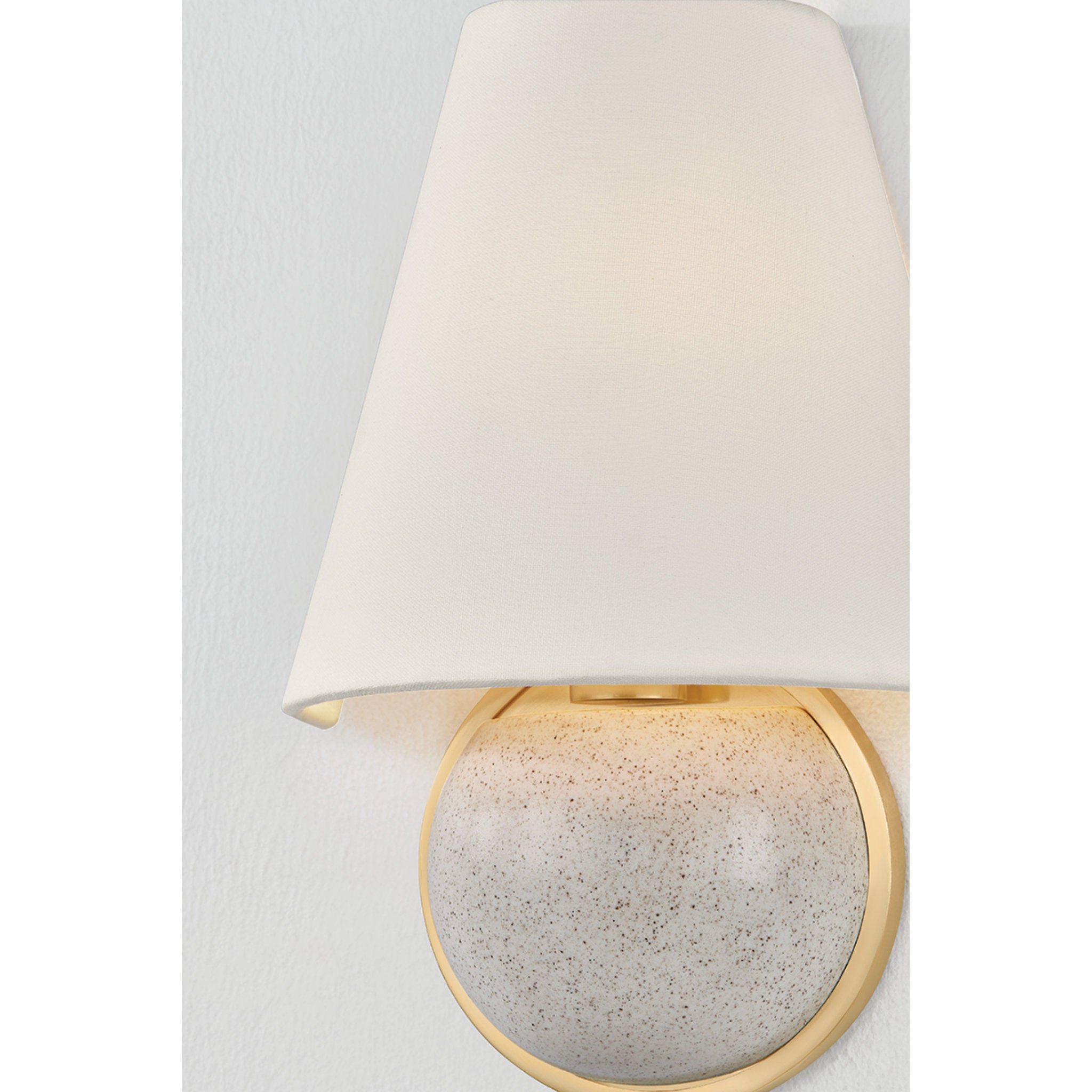 Marlena 1-Light Wall Sconce in Aged Brass 7.75W x 11.5H