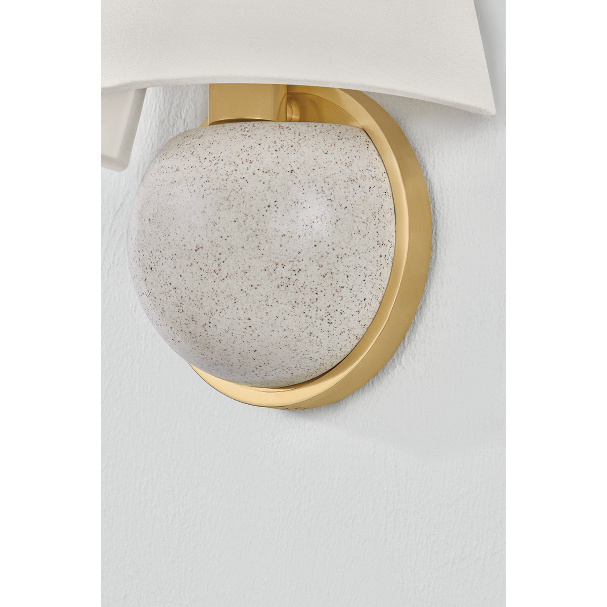 Marlena 1-Light Wall Sconce in Aged Brass 7.75W x 11.5H