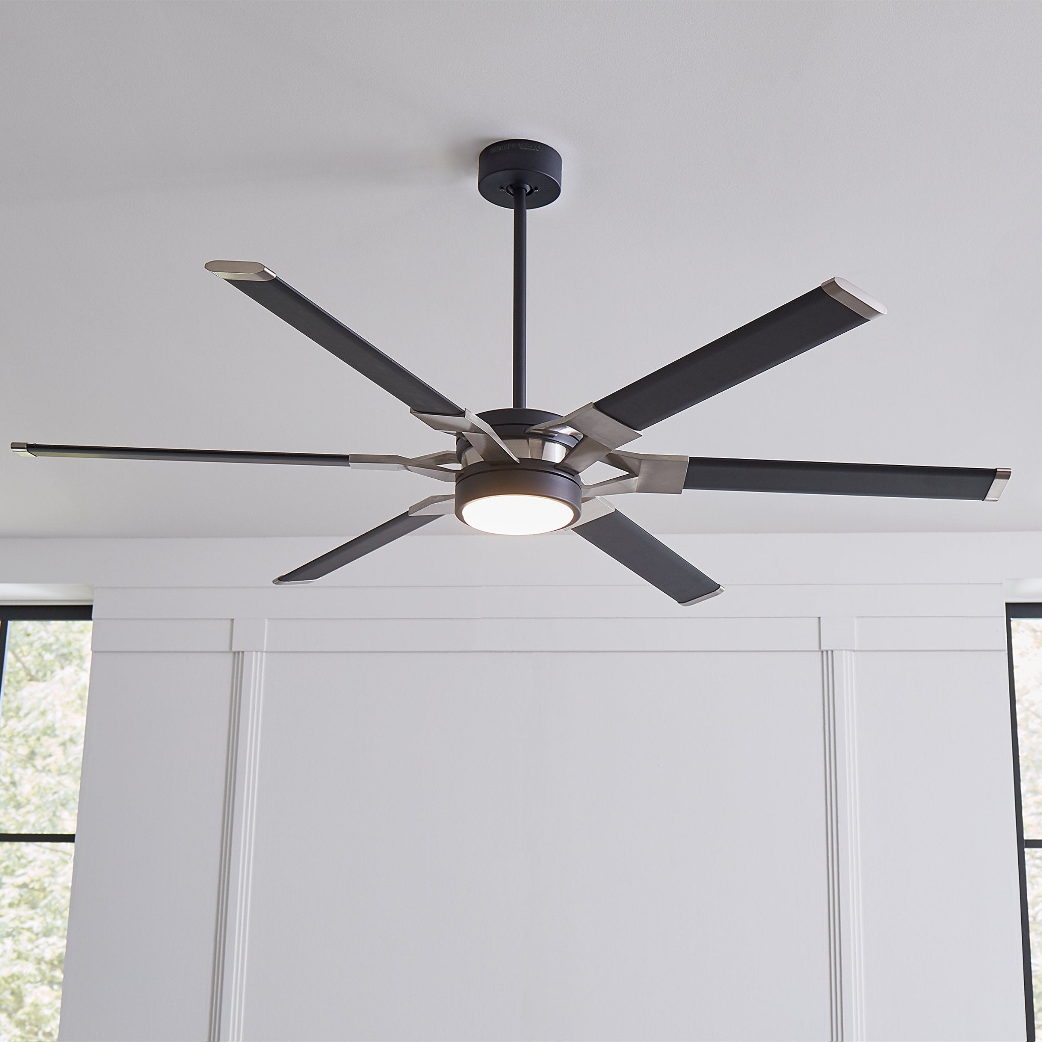 Sean Lavin Loft 62" LED Ceiling Fan in Midnight Black w/ Midnight Black Blade D:62'' H:13''