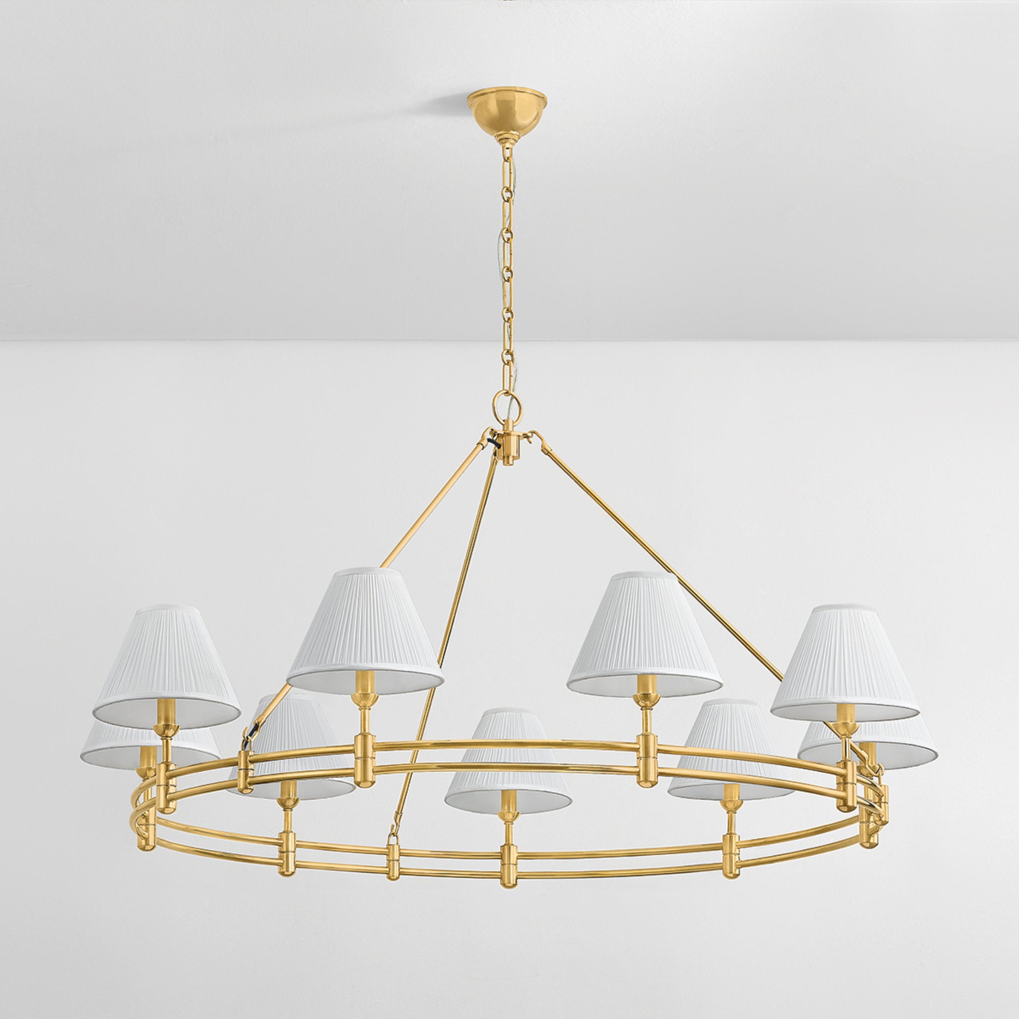 Howard 9-Light Chandelier in Aged Brass by Mark D. Sikes 50W x 26H (MDS1801-AGB)