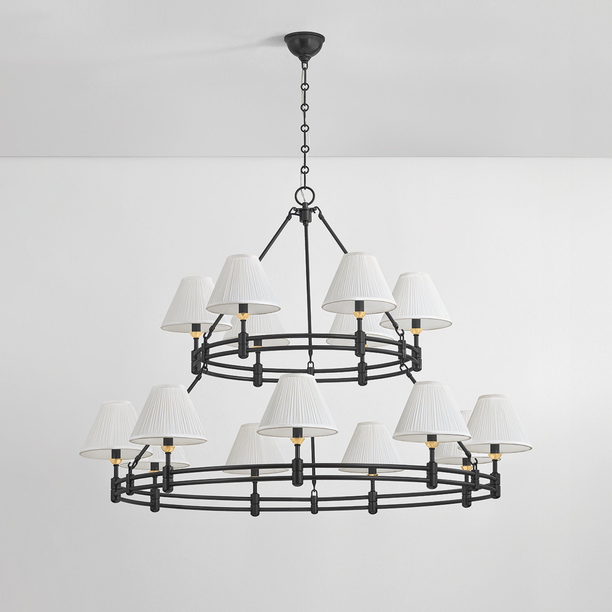 Howard 15-Light Chandelier in Aged Brass by Mark D. Sikes 50W x 35.75H (MDS1802-AGB/DB)